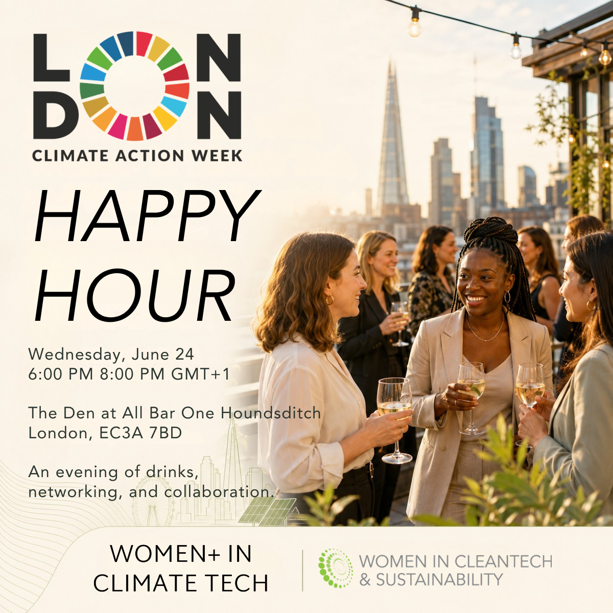 Cover art for #LCAW Drinks with Women+ in Climate tech, and Women in Cleantech + Sustainability — All Bar One Houndsditch