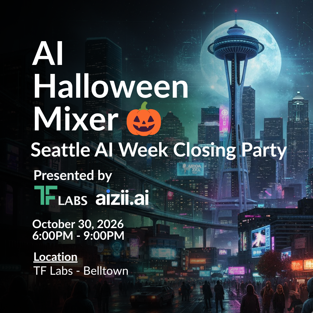 AI Halloween Mixer by TF Labs and Aizii | Seattle AI Week Closing Party