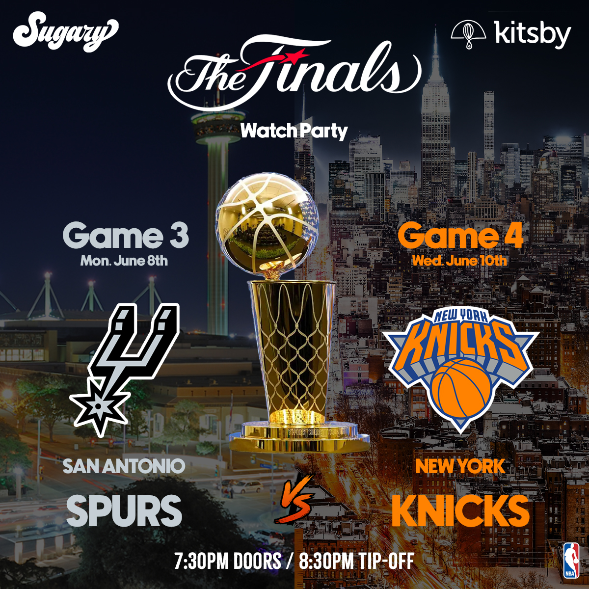 Cover art for #NBA Finals Potluck Watch Party: Game 3 & 4 — Kitsby Studio