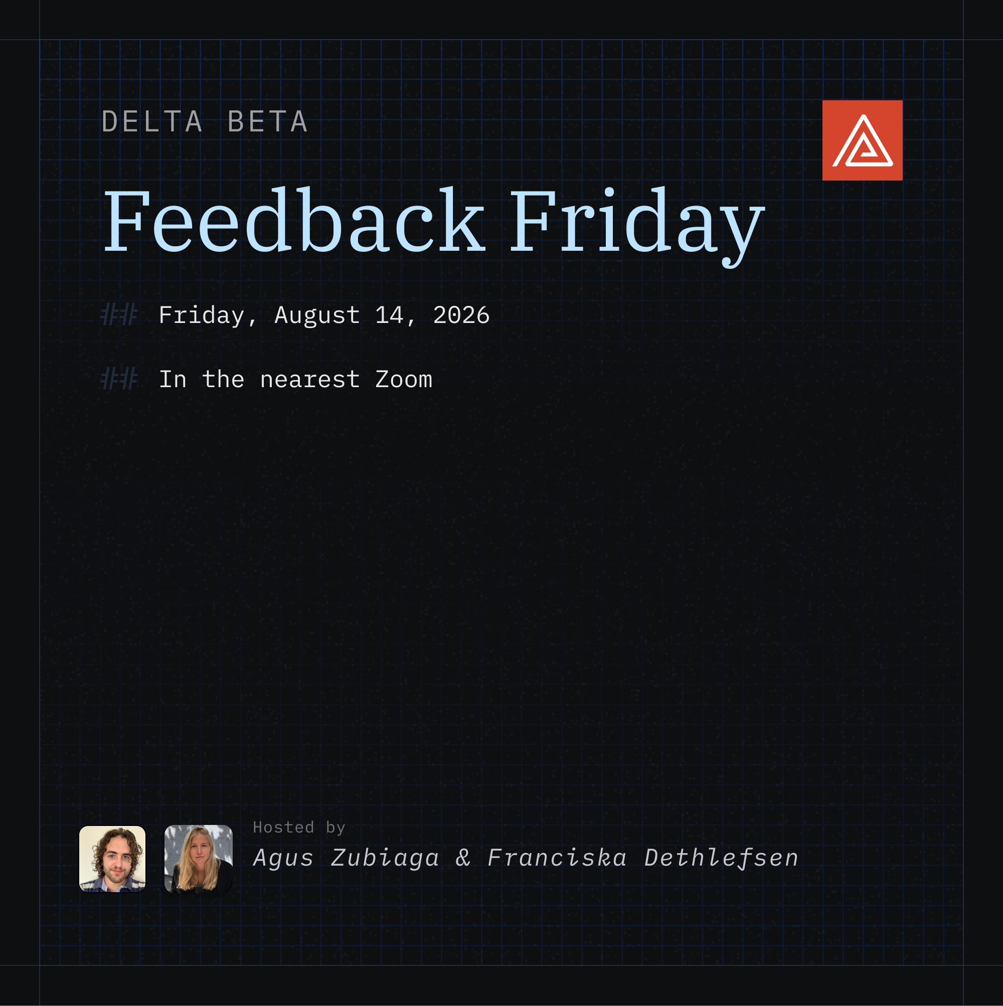 Delta Beta: Feedback Fridays