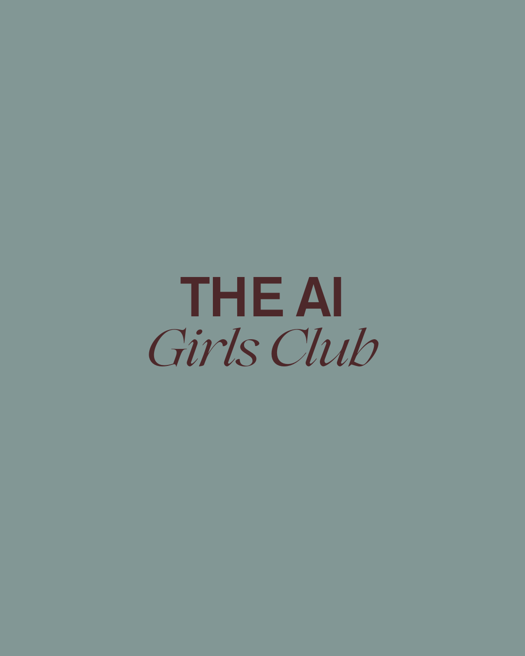 The AI Girls Club: The Lightning Round