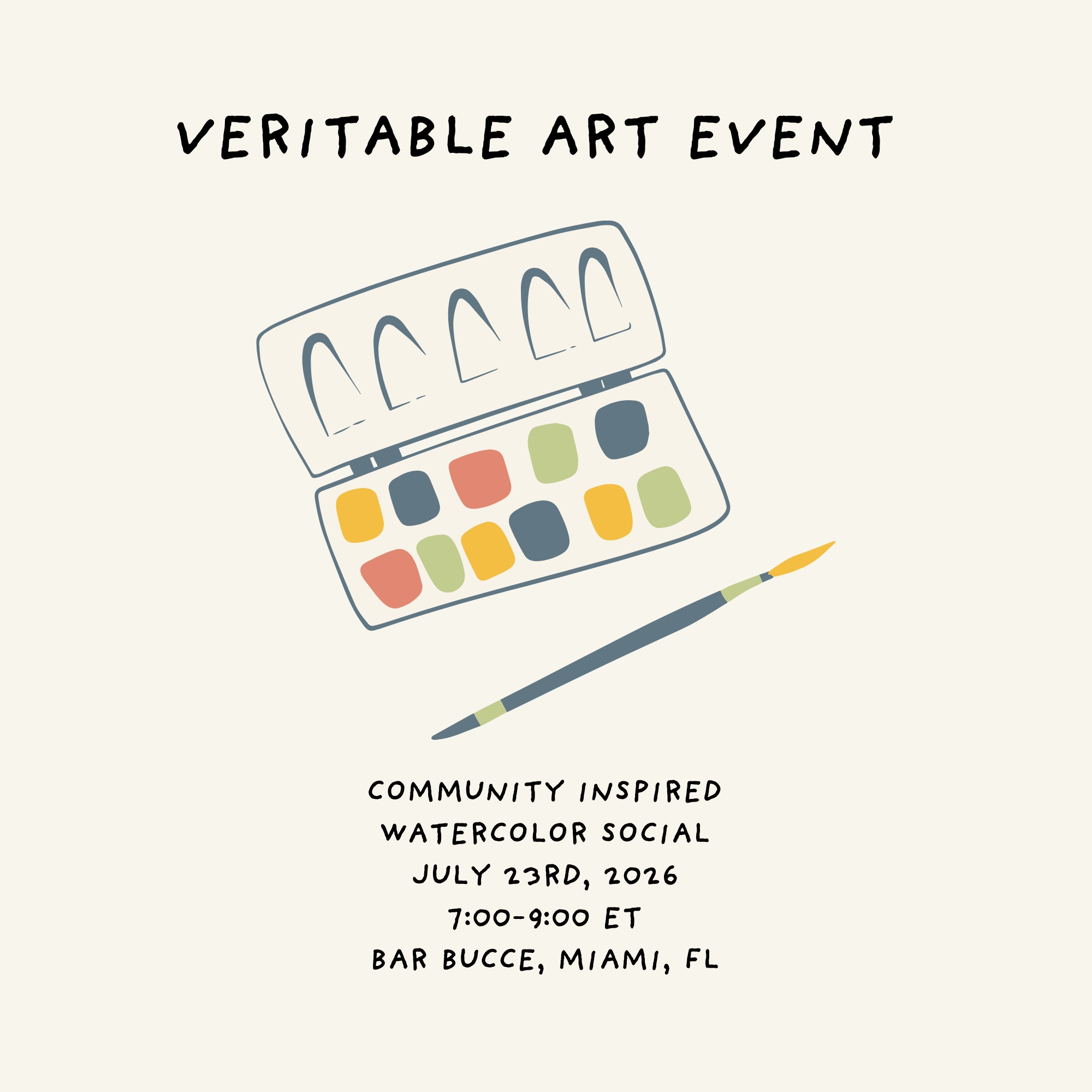 Community Inspired Watercolor Social