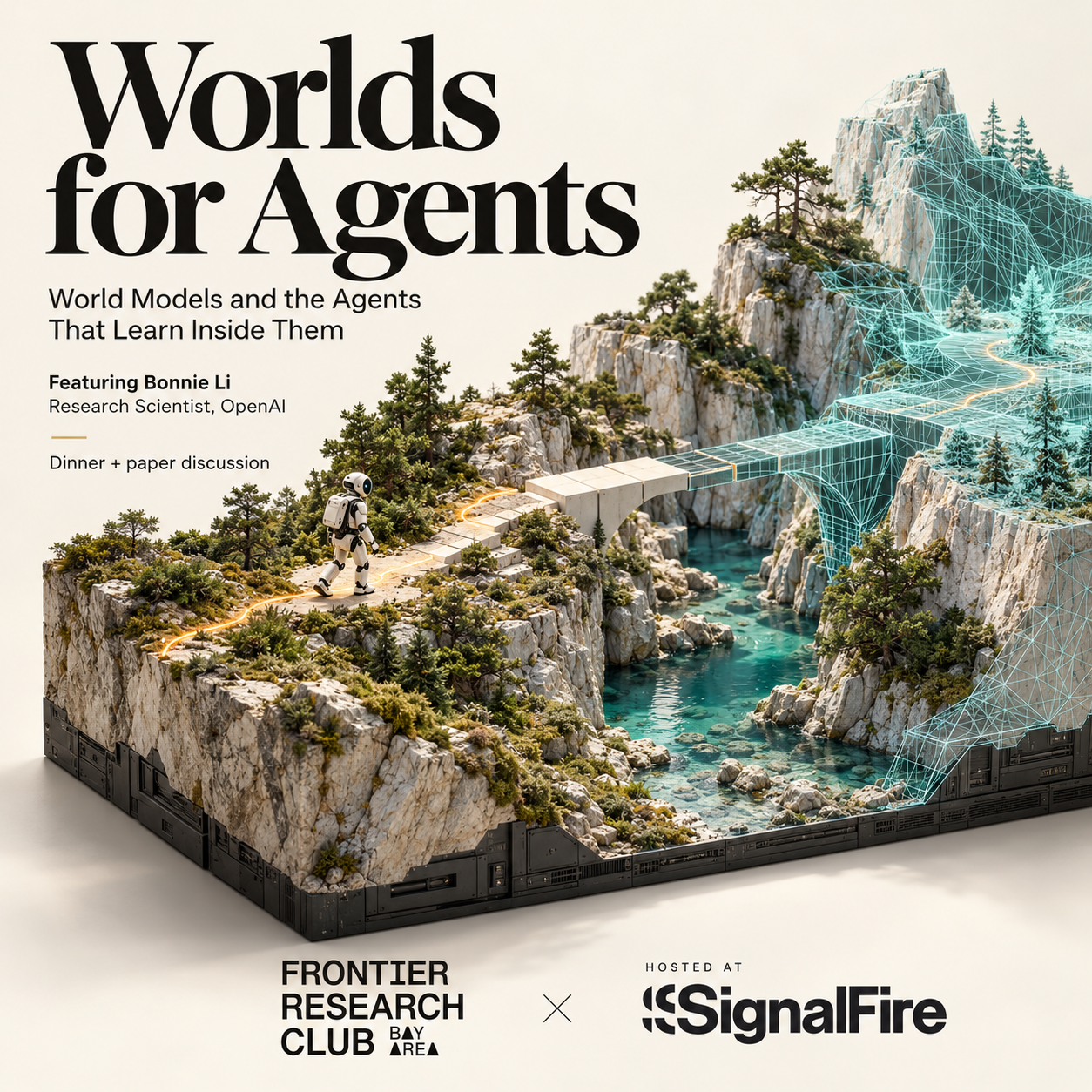 Title: Bay Area Frontier Research Club #30 | Worlds for Agents (dinner + paper discussion @ SignalFire)