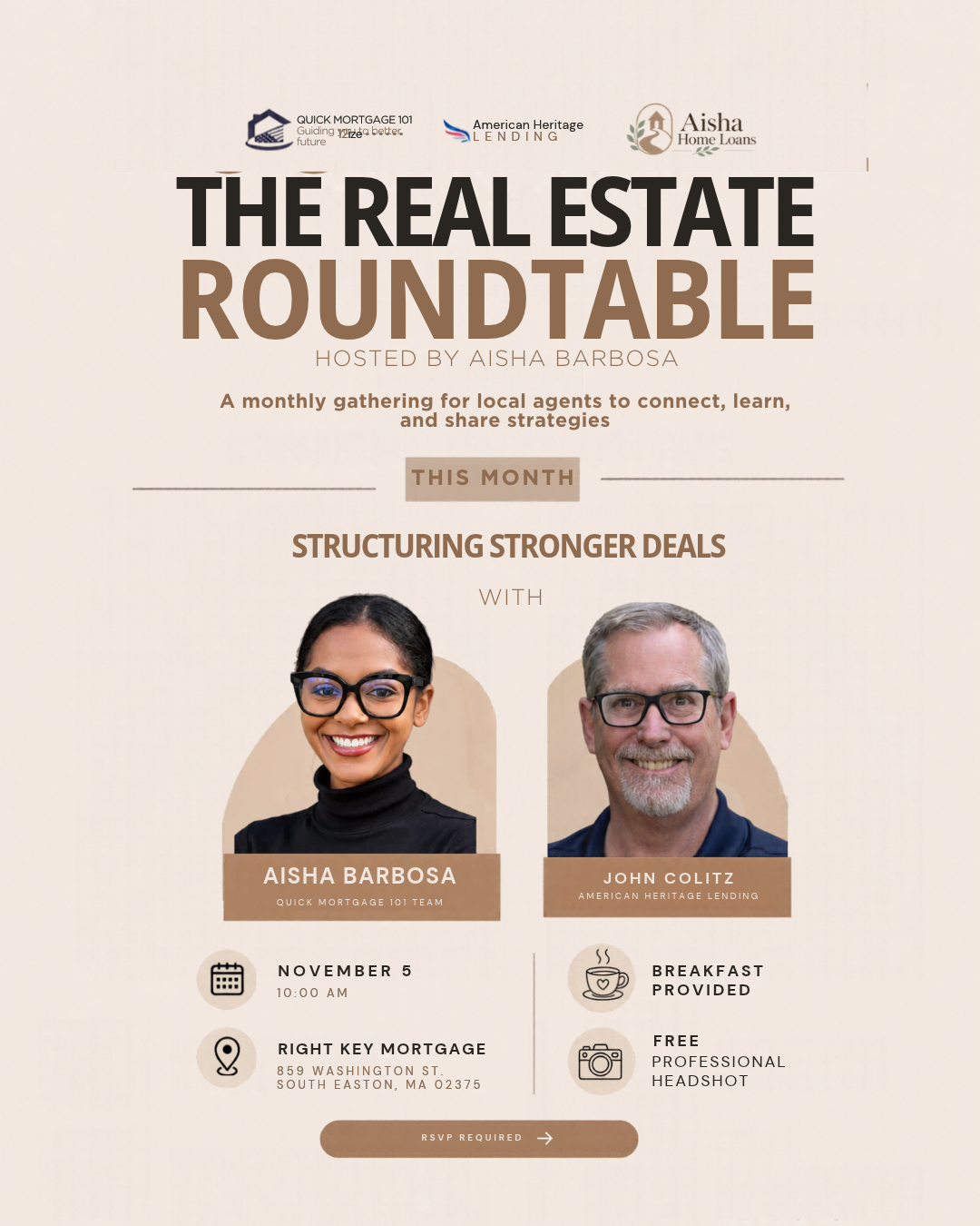 The Real Estate RoundtableHosted by Aisha Barbosa