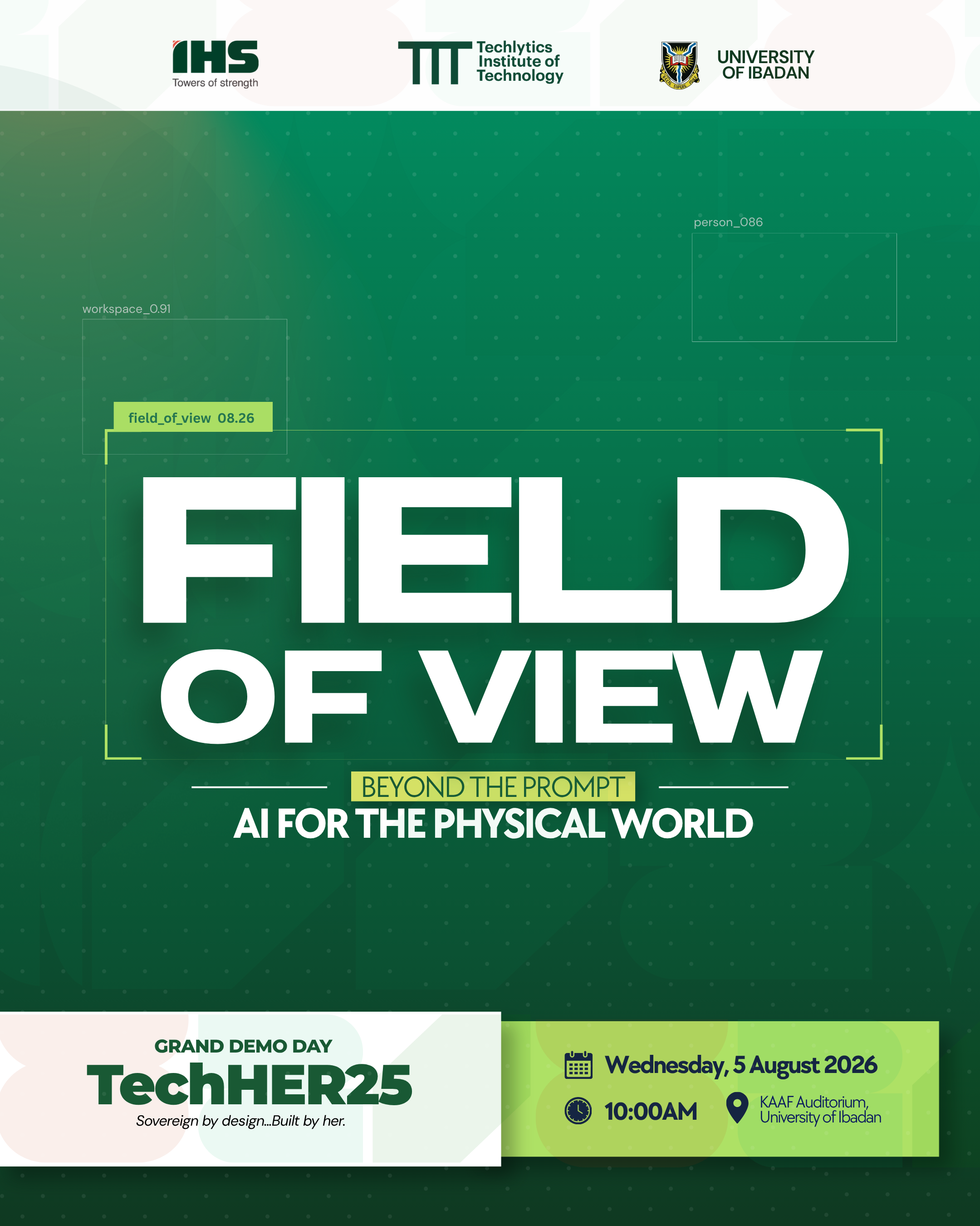 TechHer25 Demo Day - Sichtfeld - Jenseits des Prompts: KI für die physische Welt