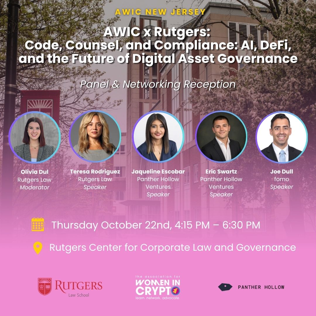 AWIC x Rutgers Center for Corporate Law and Governance: O Futuro da Governança de Ativos Digitais