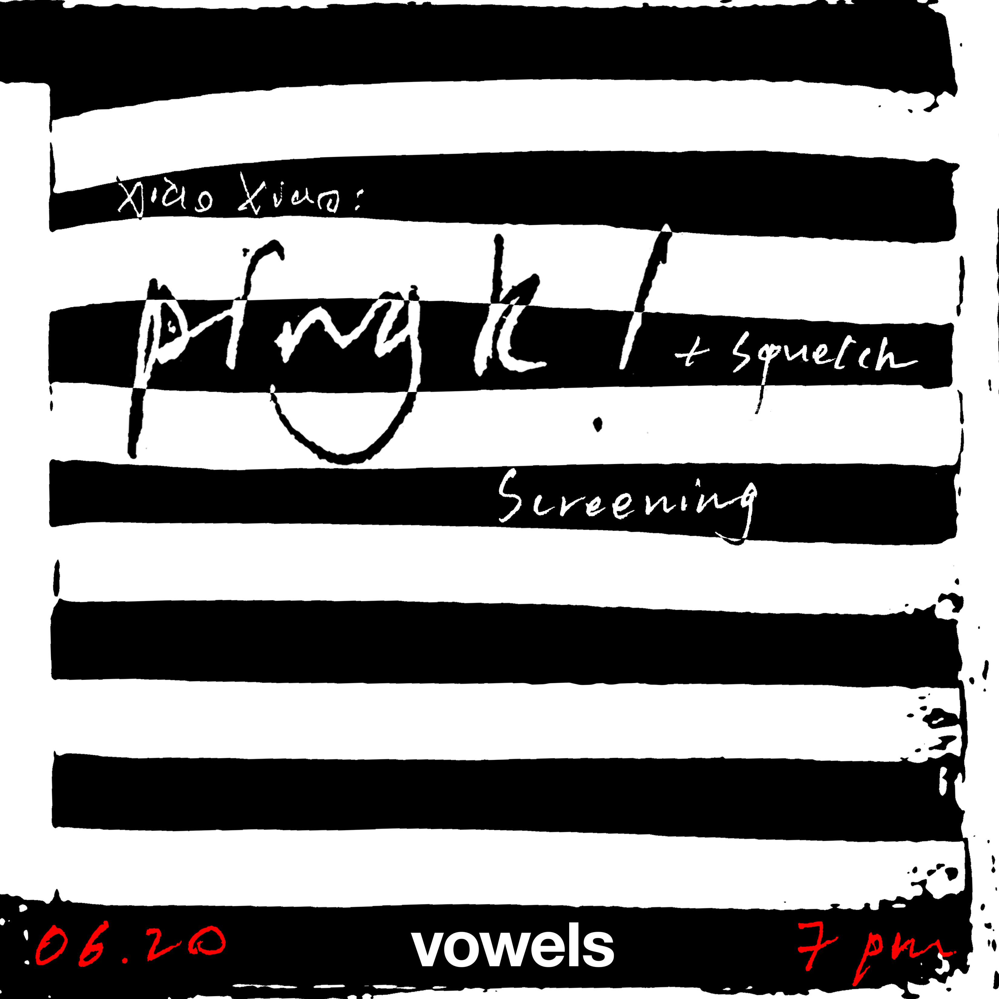 Cover art for #Pingk! @ 7PM — vowels