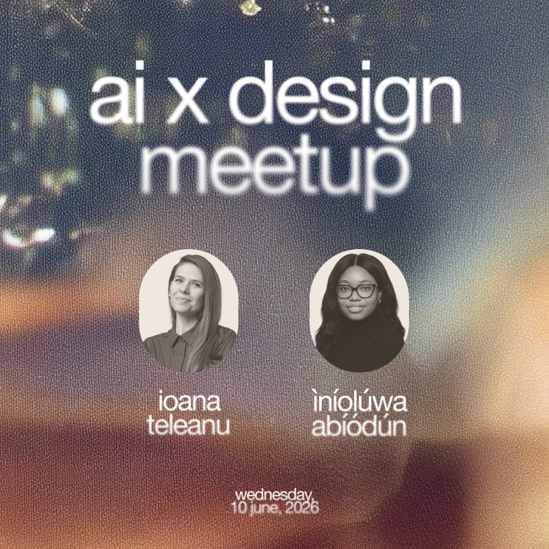 Cover art for #design x ai meetup — London, United Kingdom