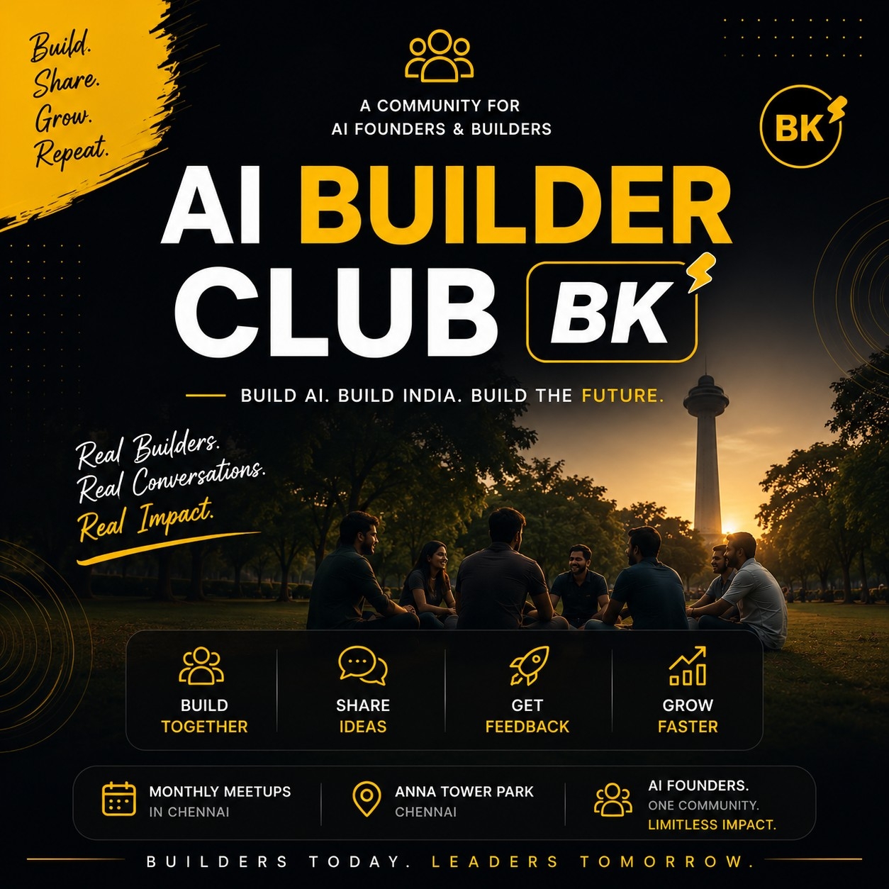 Club de Creadores de IA BK #1 — Encuentro de Fundadores en Chennai