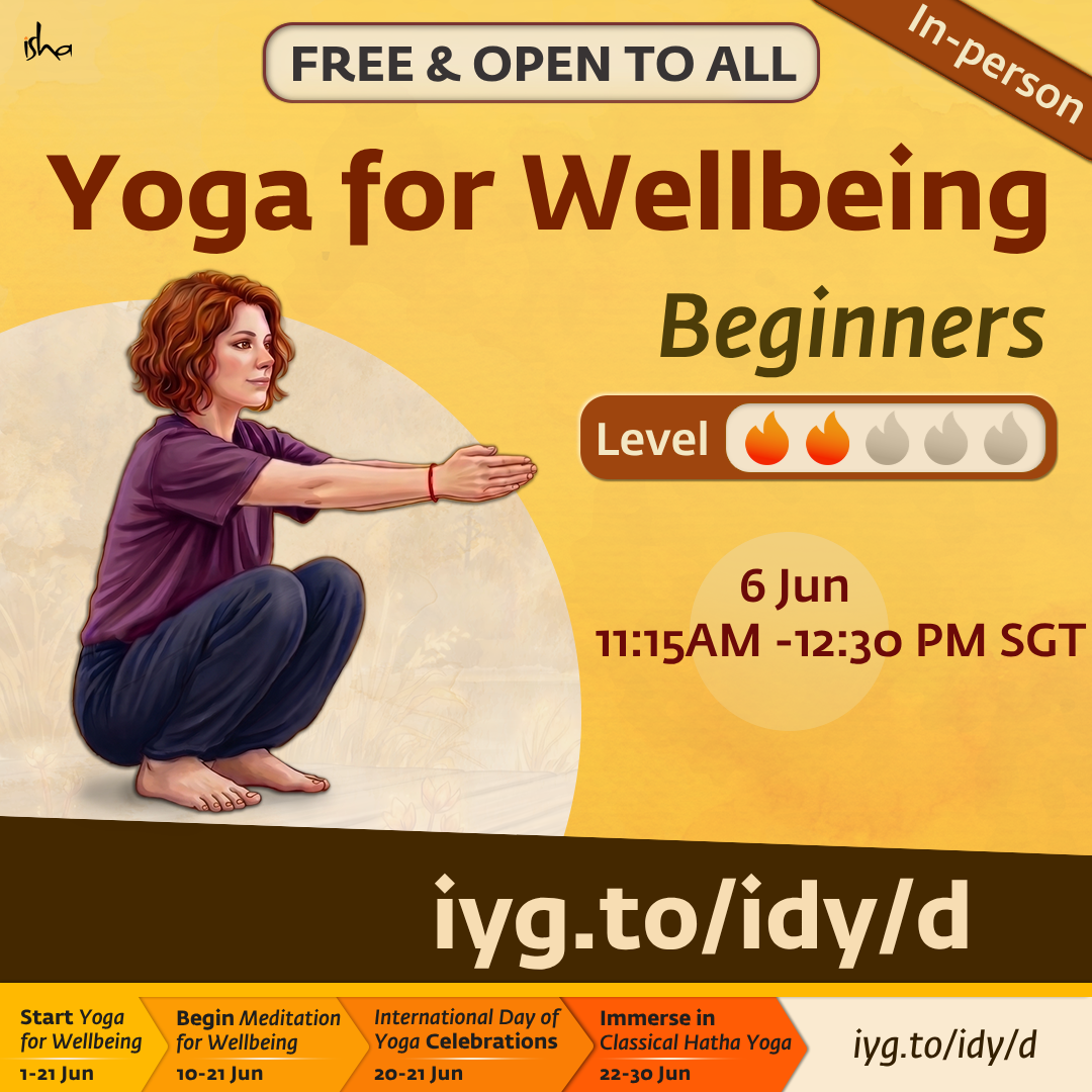 Cover art for #Yoga for Wellbeing (Level 2) — Isha Yoga Center, Singapore