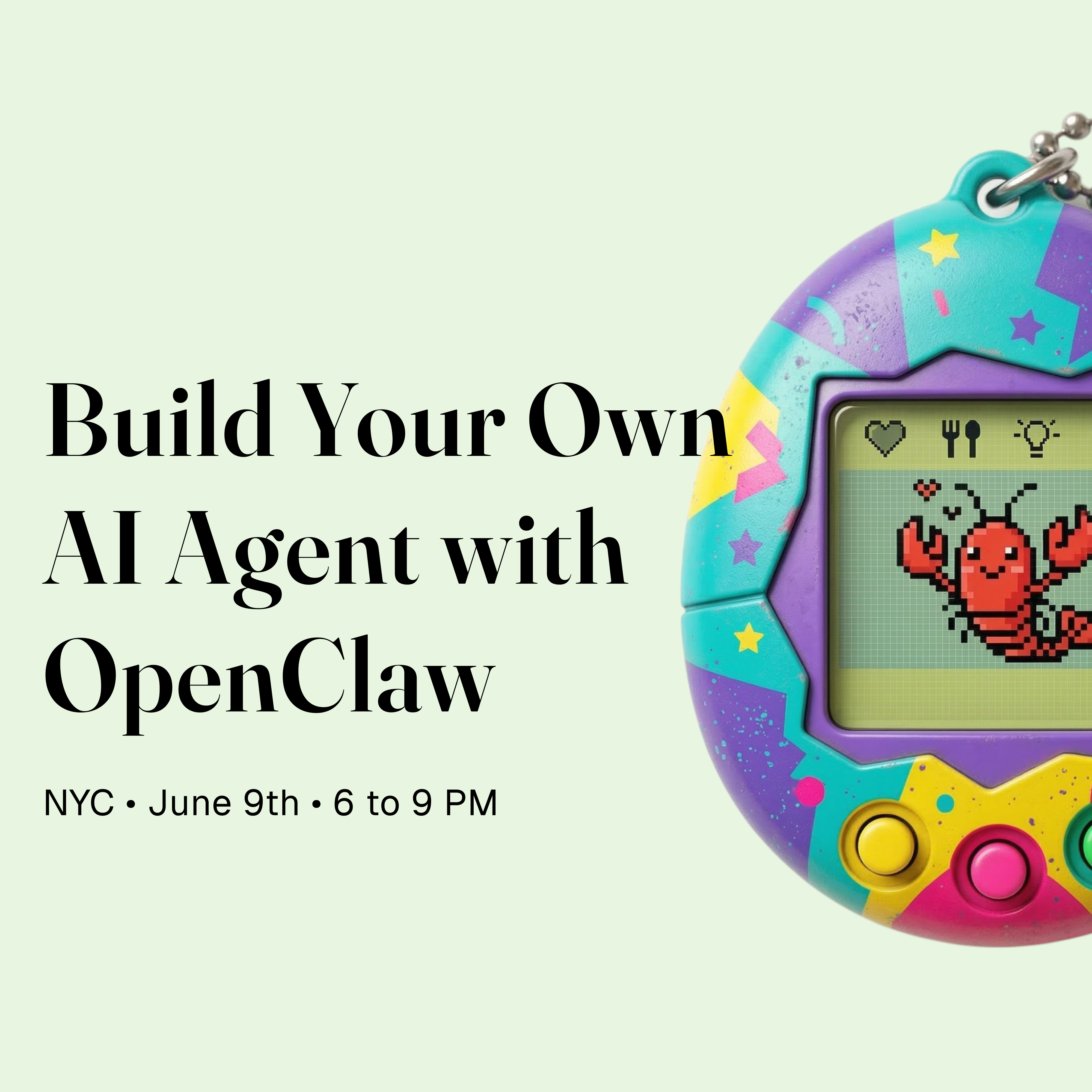 Cover art for #Build Your Own AI Agent with OpenClaw 🦞 (zero coding experience needed) — New York, NY