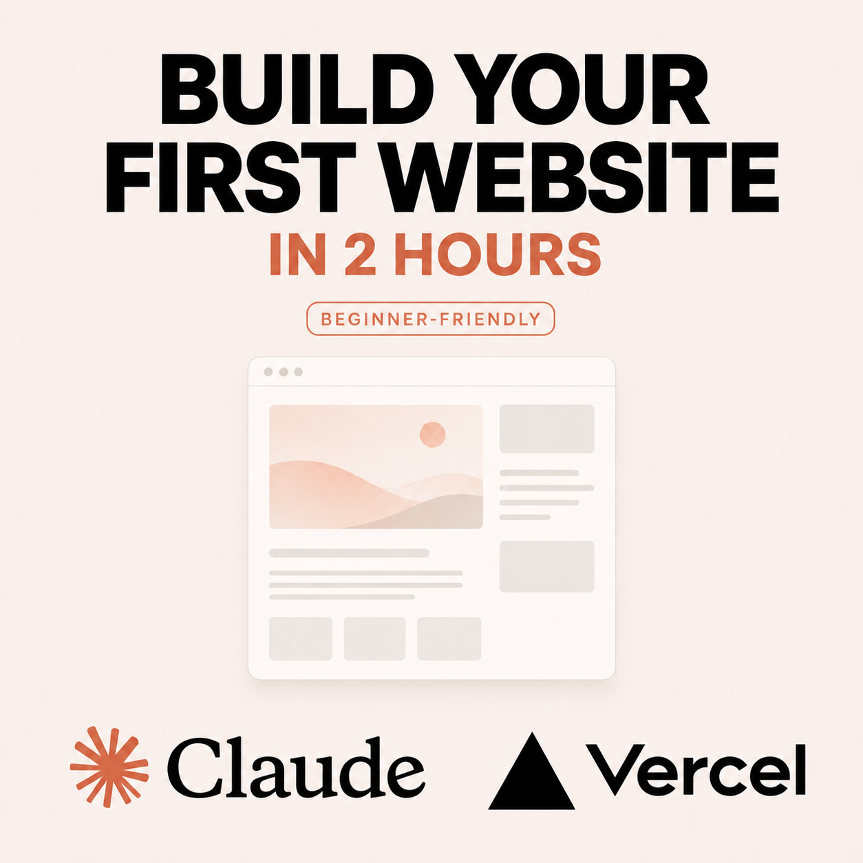 Build your first website in 2 Hours with Claude & Vercel (Beginner friendly)
