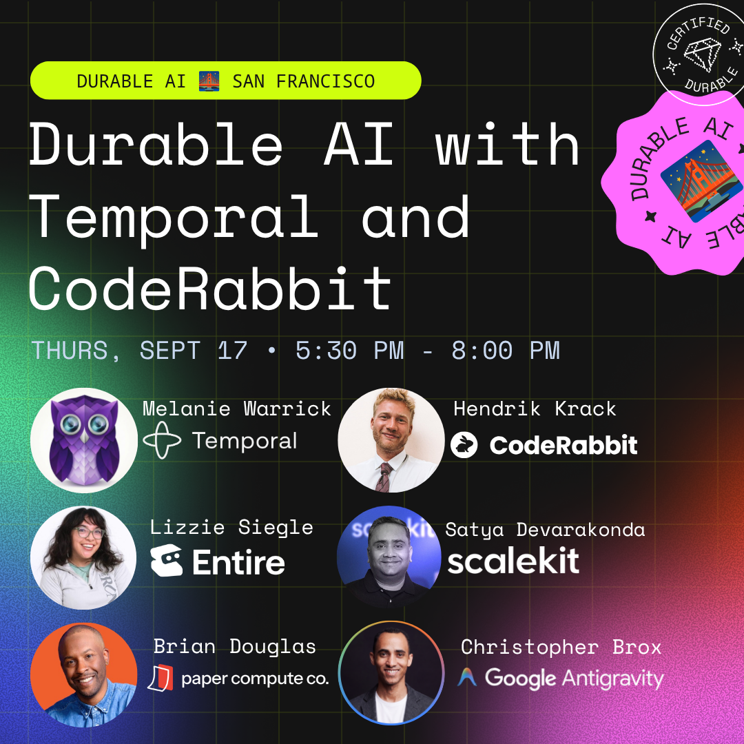 Durable AI w/ Temporal & CodeRabbit