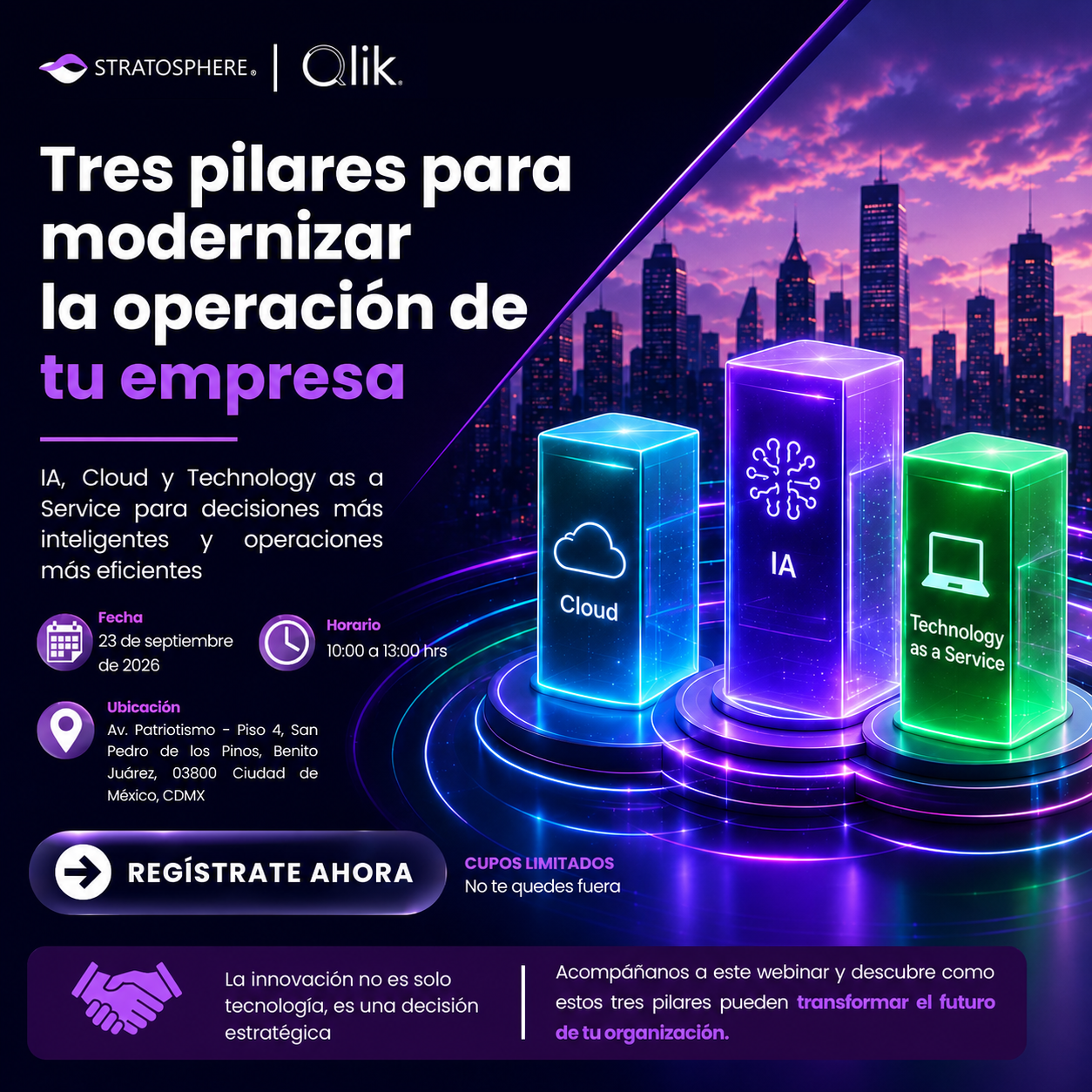 Three Pillars to Modernise Operations with Stratosphere and Qlik