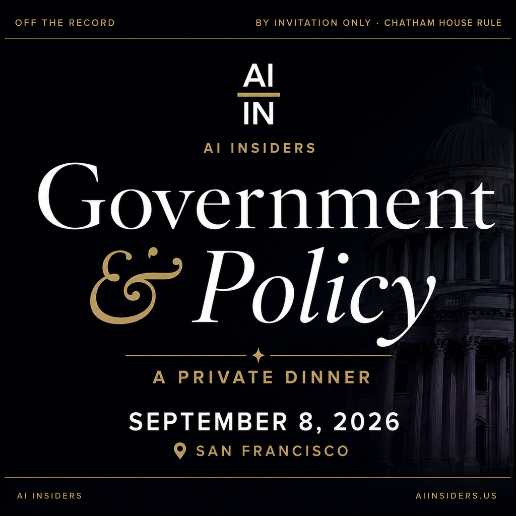 AI Insiders: Government & Policy Dinner