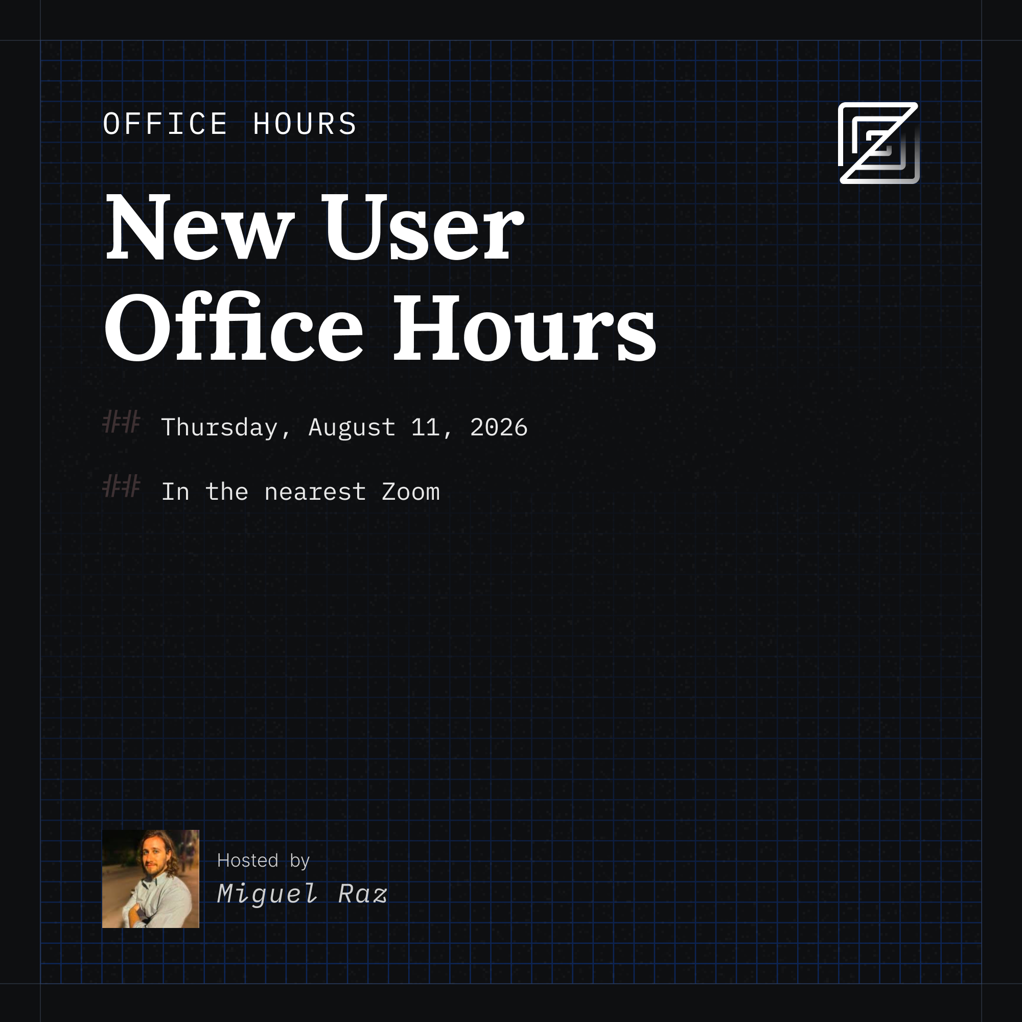 Zed New User Office Hours