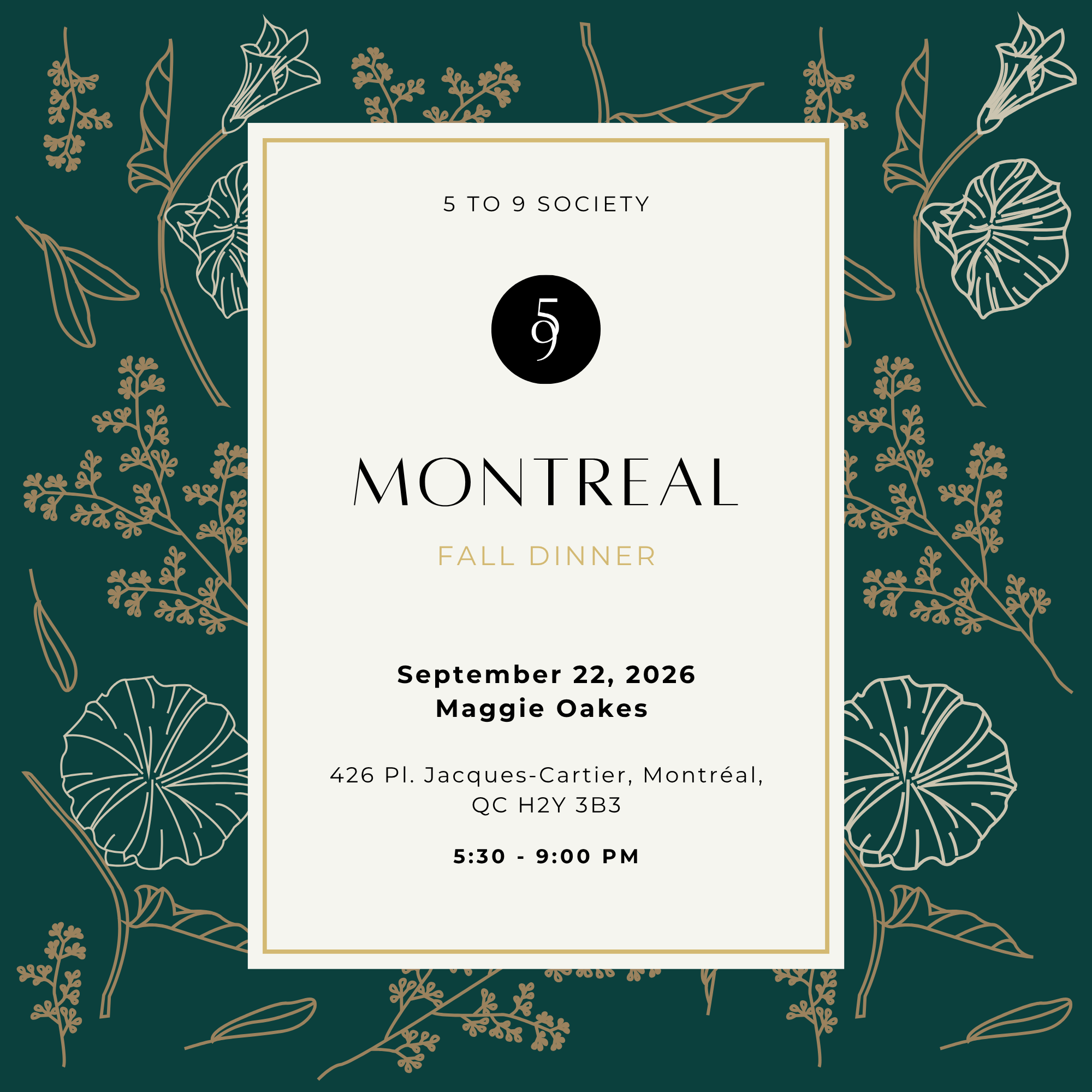 Le Problème de Confiance en Recrutement | Dîner de la Société 5 à 9 - Montréal