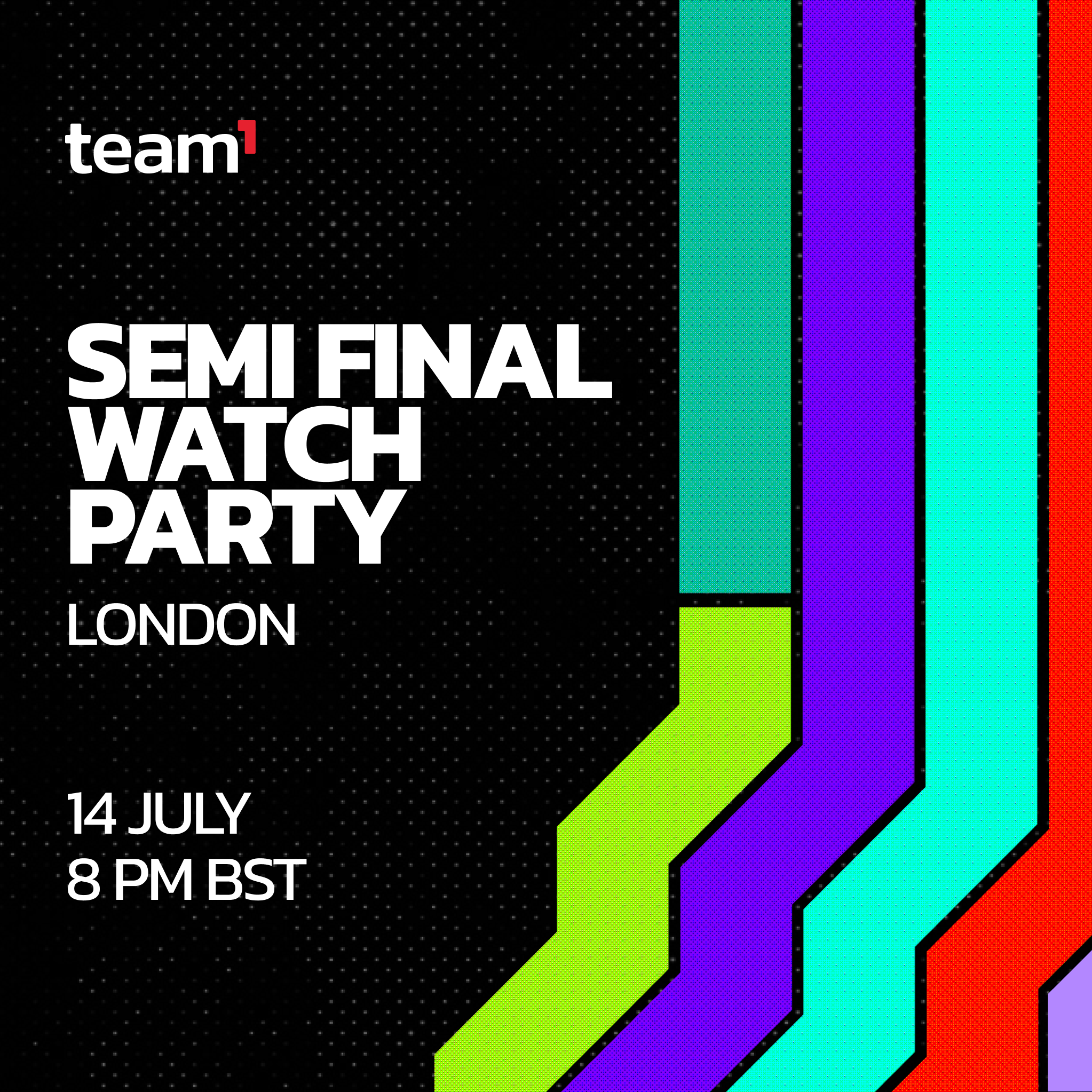 Team1: Semi-Final Watch Party 🔺⚽️