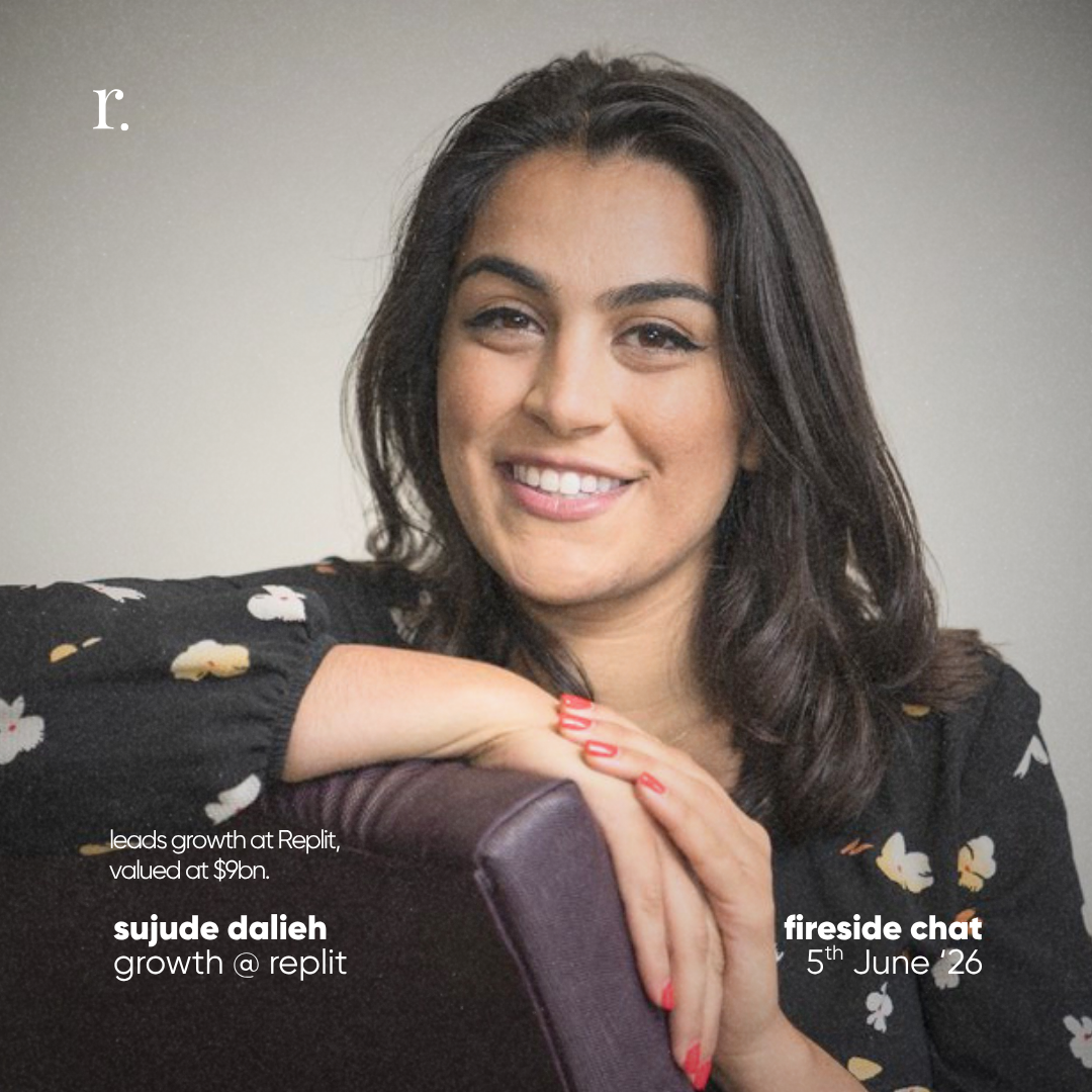 Cover art for #fireside with sujude | head of growth @ Replit — London, United Kingdom