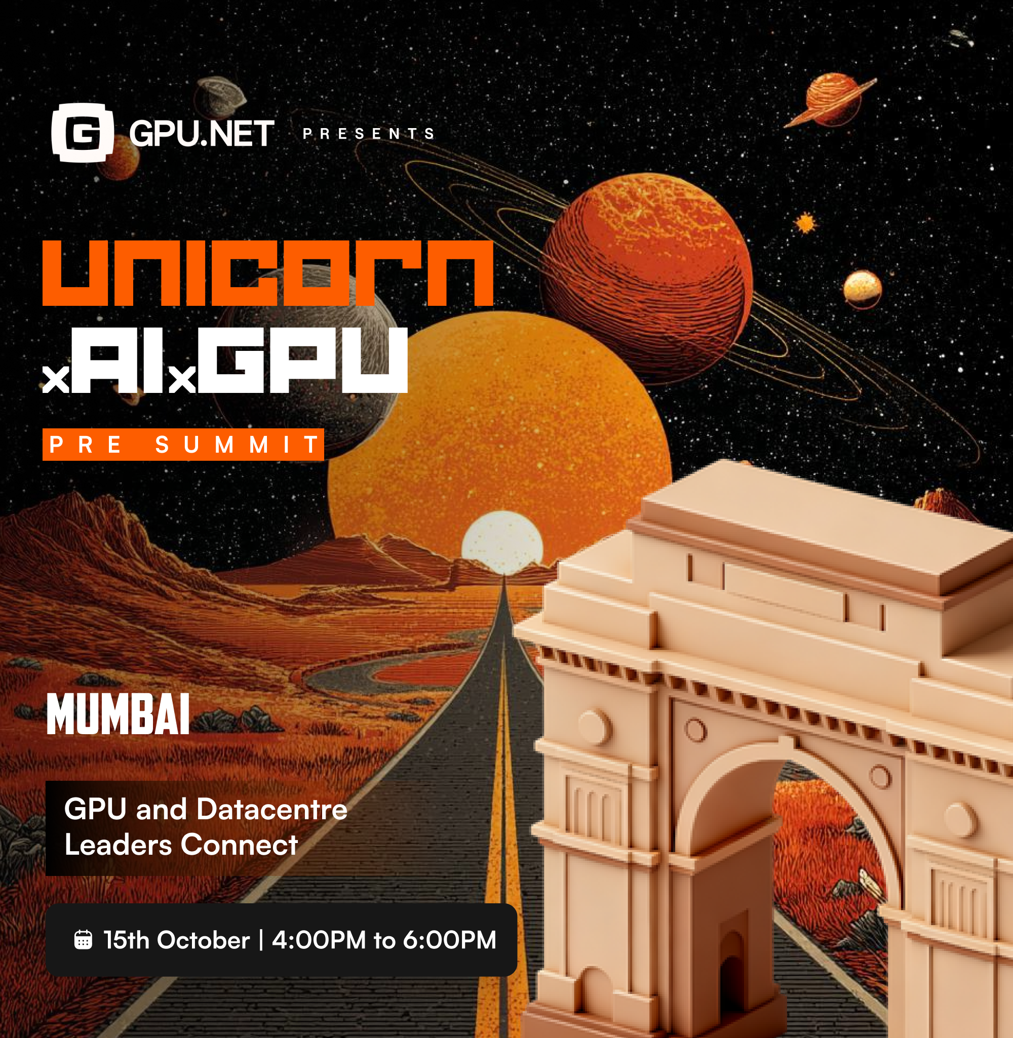 Unicorn X AI X GPU Net Pre Summit Mumbai - GPU and Datacentre Leaders Connect