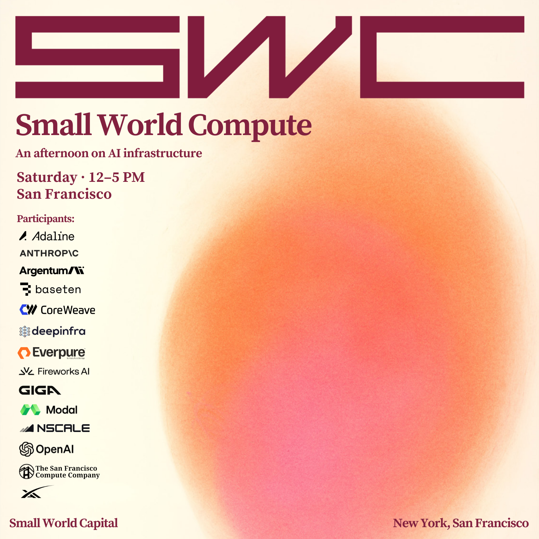 Small World Compute: An AI Infrastructure Summit