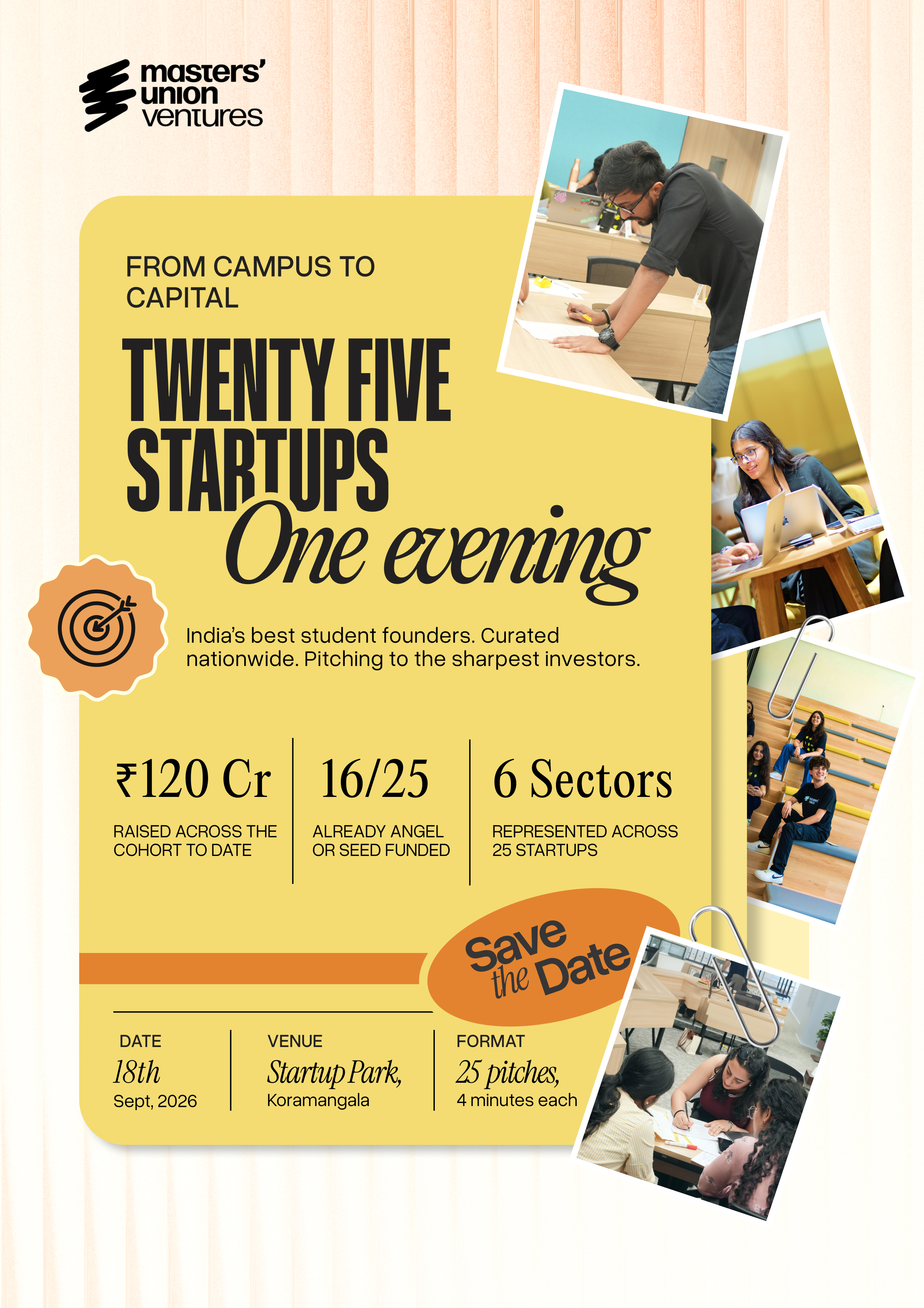 Masters' Union Ventures: Bengaluru Demo Day 2026
