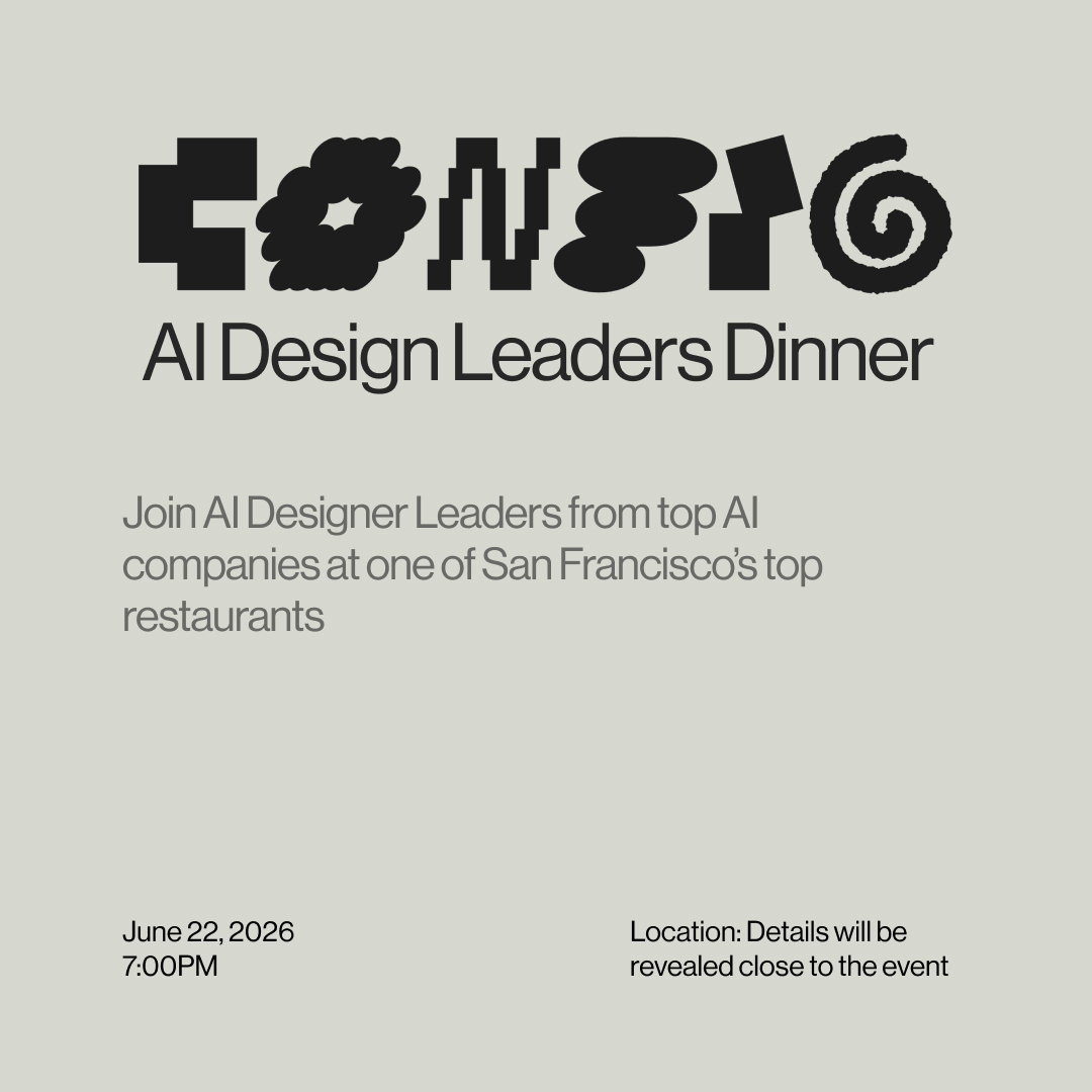 AI Design Leaders Dinner @ Config 2026