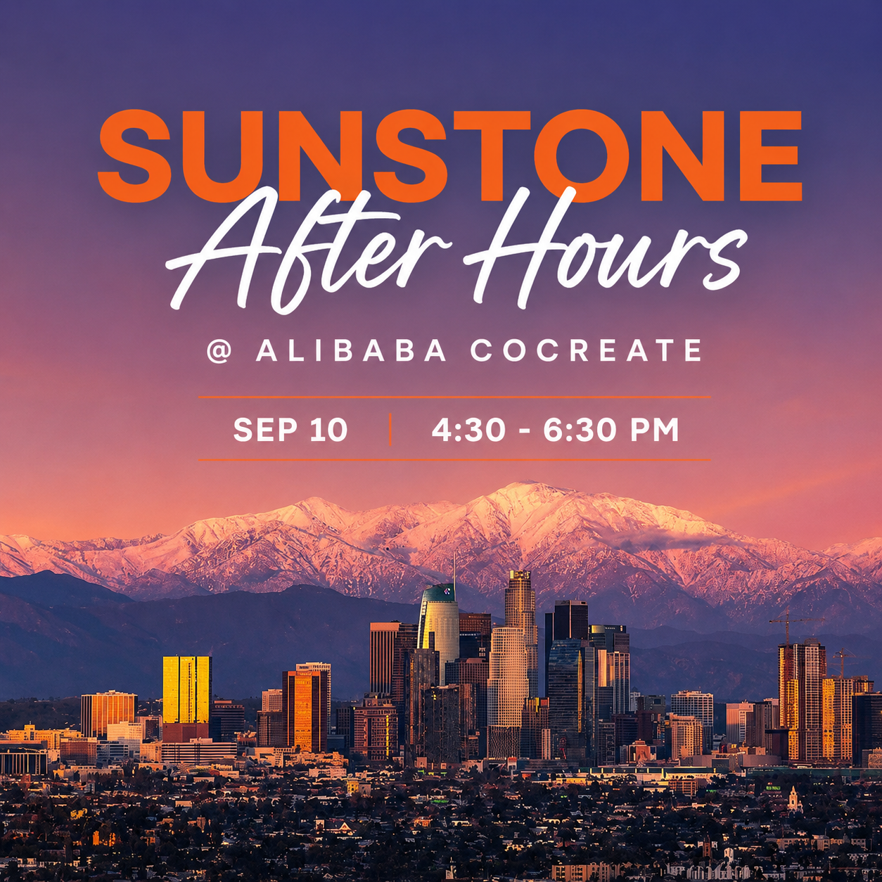 Sunstone After Hours @ Alibaba CoCreate