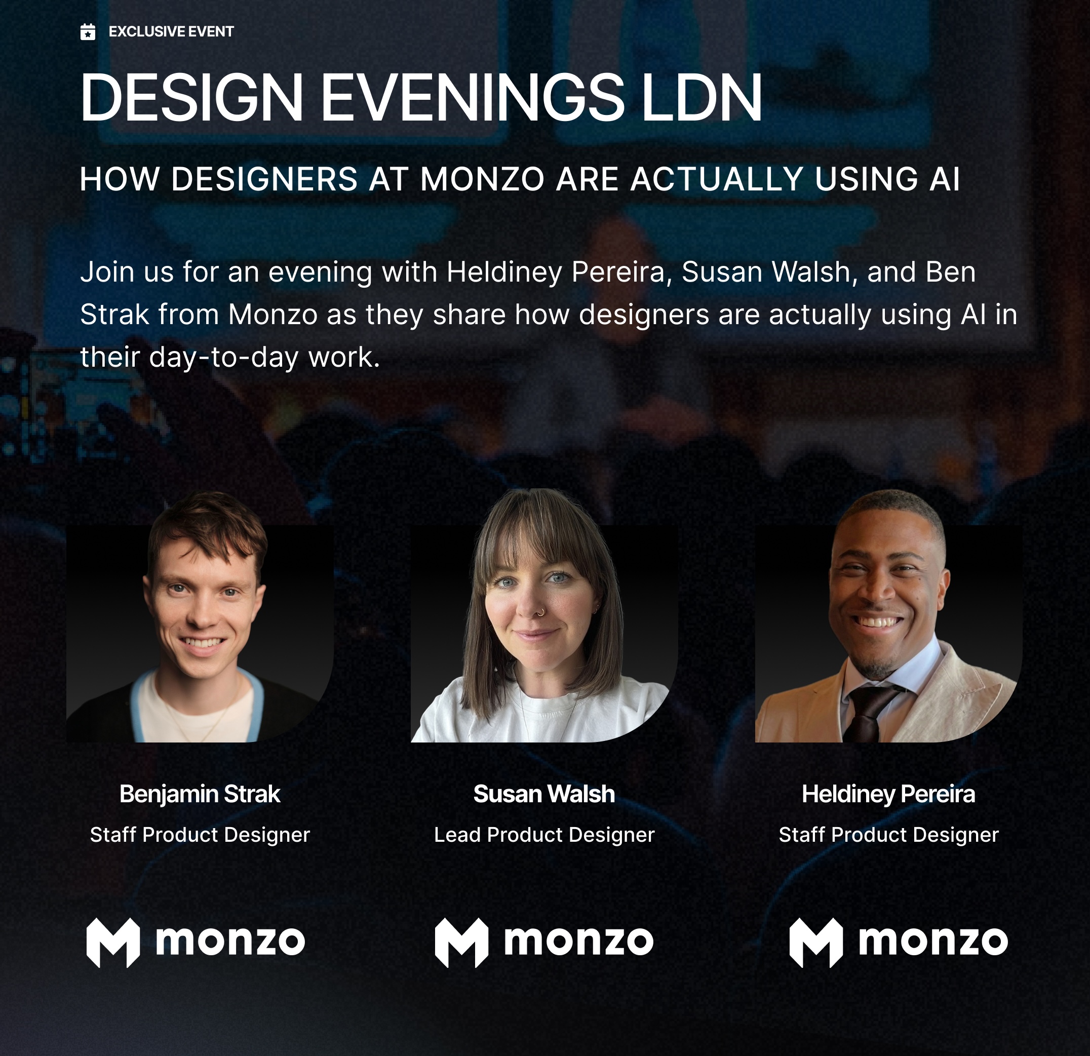 Cover art for #Design Evenings LDN: How Designers at Monzo Are Actually Using AI — BrainStation