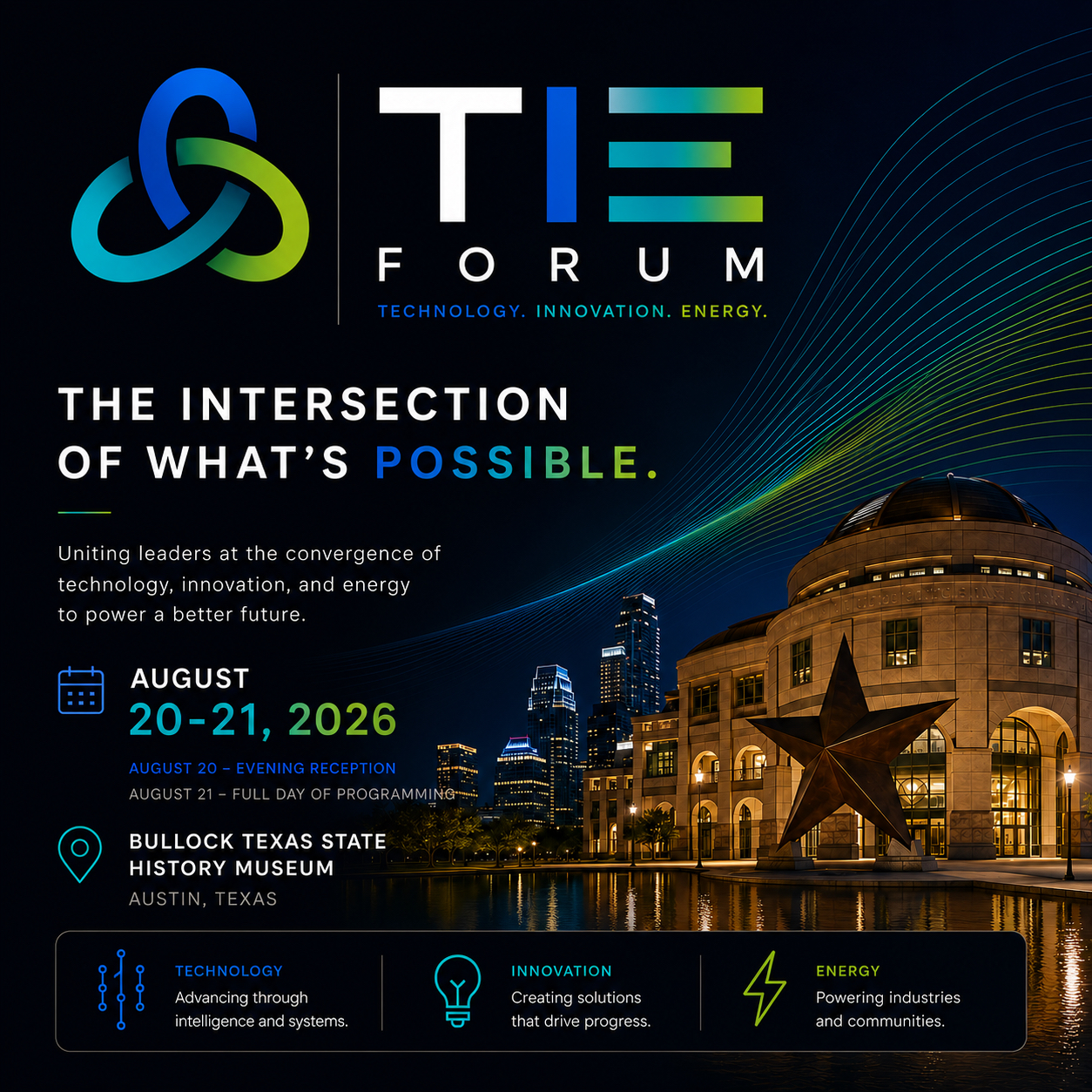 Foro de Tecnología, Innovación y Energía (TIE) 2026 Austin - Organizado por el Consejo de Blockchain de Texas