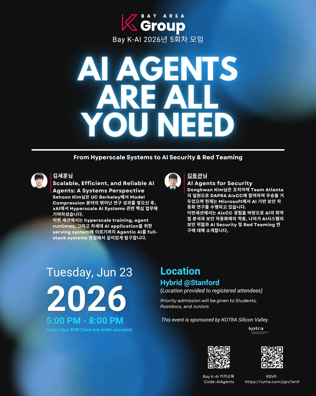 Cover art for #[Bay K-AI] 2026 5th Seminar - AI Agents Are All You Need: From Hyperscale Systems to AI Security & R — Stanford, CA