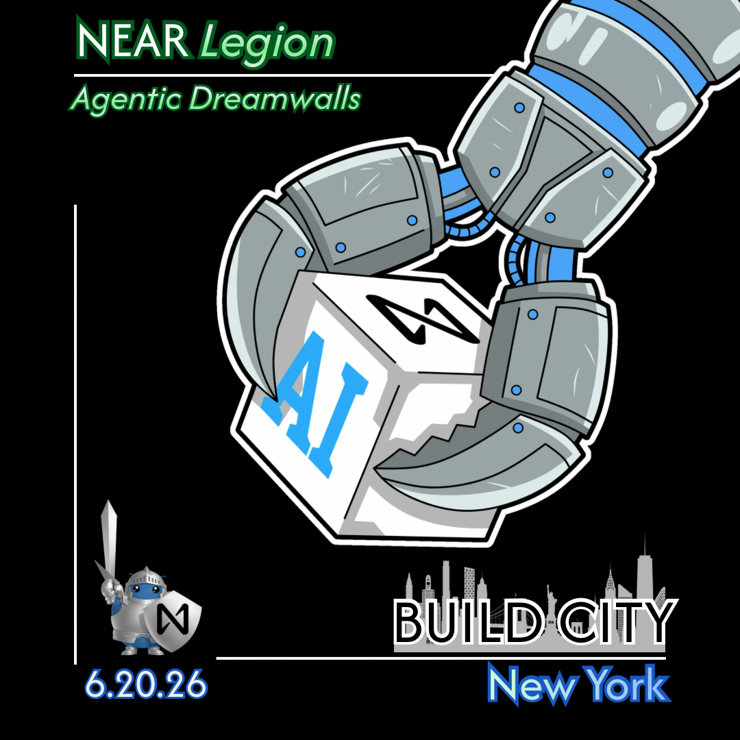Cover art for #NEAR Legion Build City: Agentic Dreamwalls — Cre8ive NYC - Multipurpose Office/Studio/Rehearsal Spaces