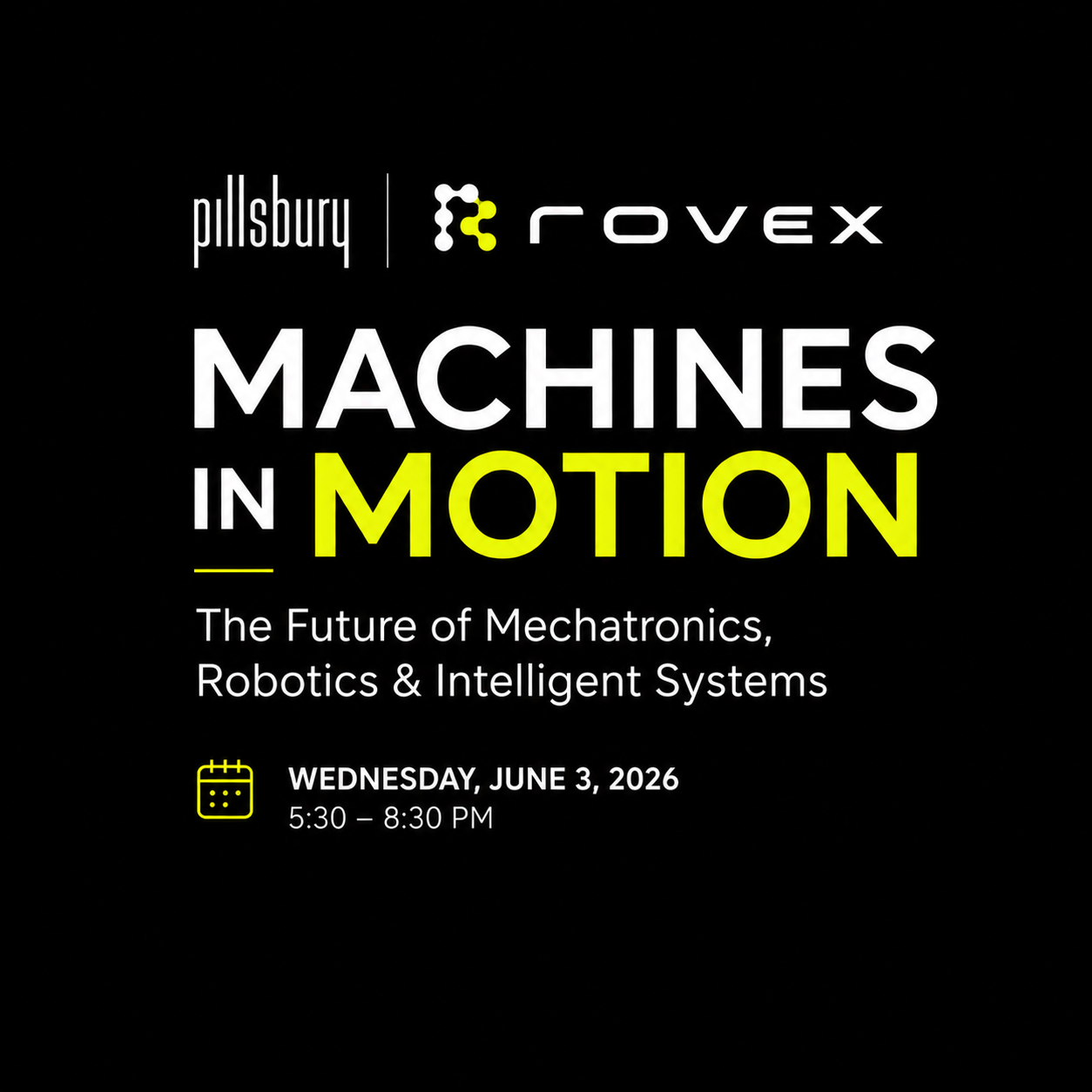 Cover art for #Machines in Motion: The Future of Mechatronics, Robotics & Intelligent Systems — Pillsbury Winthrop Shaw Pittman LLP
