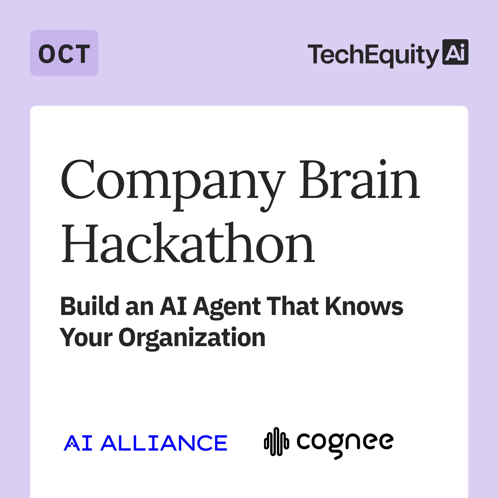 Company Brain Hackathon: Build an AI Agent That Knows Your Organization