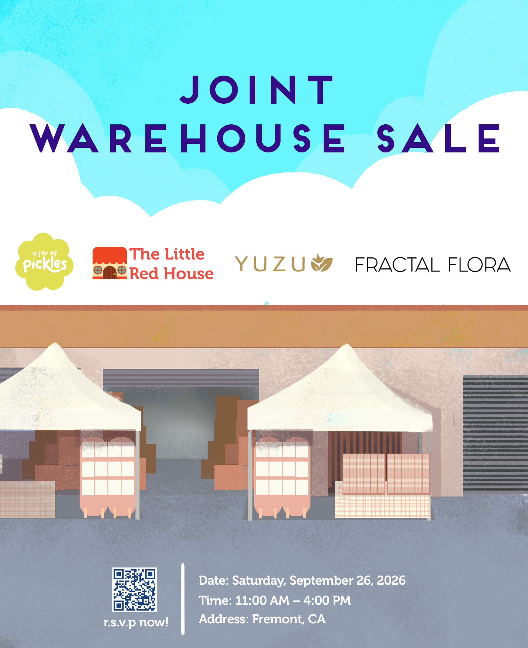 Joint Warehouse Sale - The Little Red House × YUZU × A Jar of Pickles x Fractal Flora