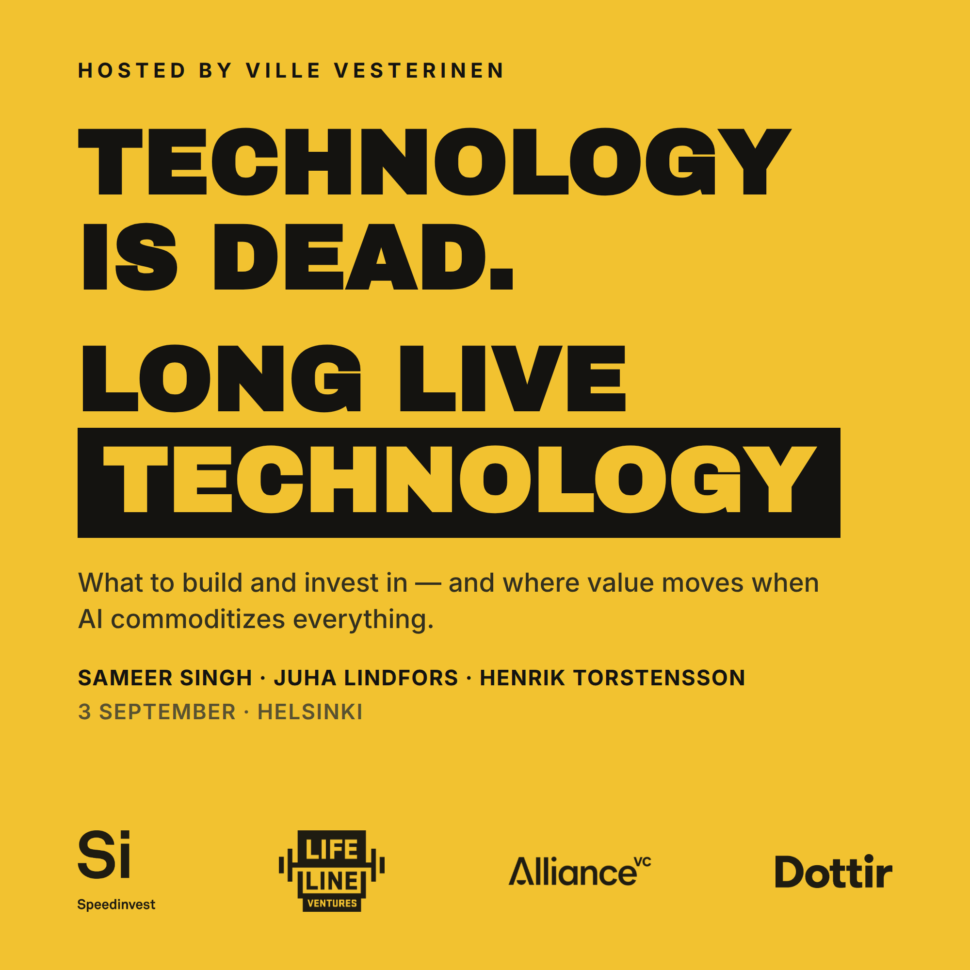 La technologie est morte. Vive la technologie
