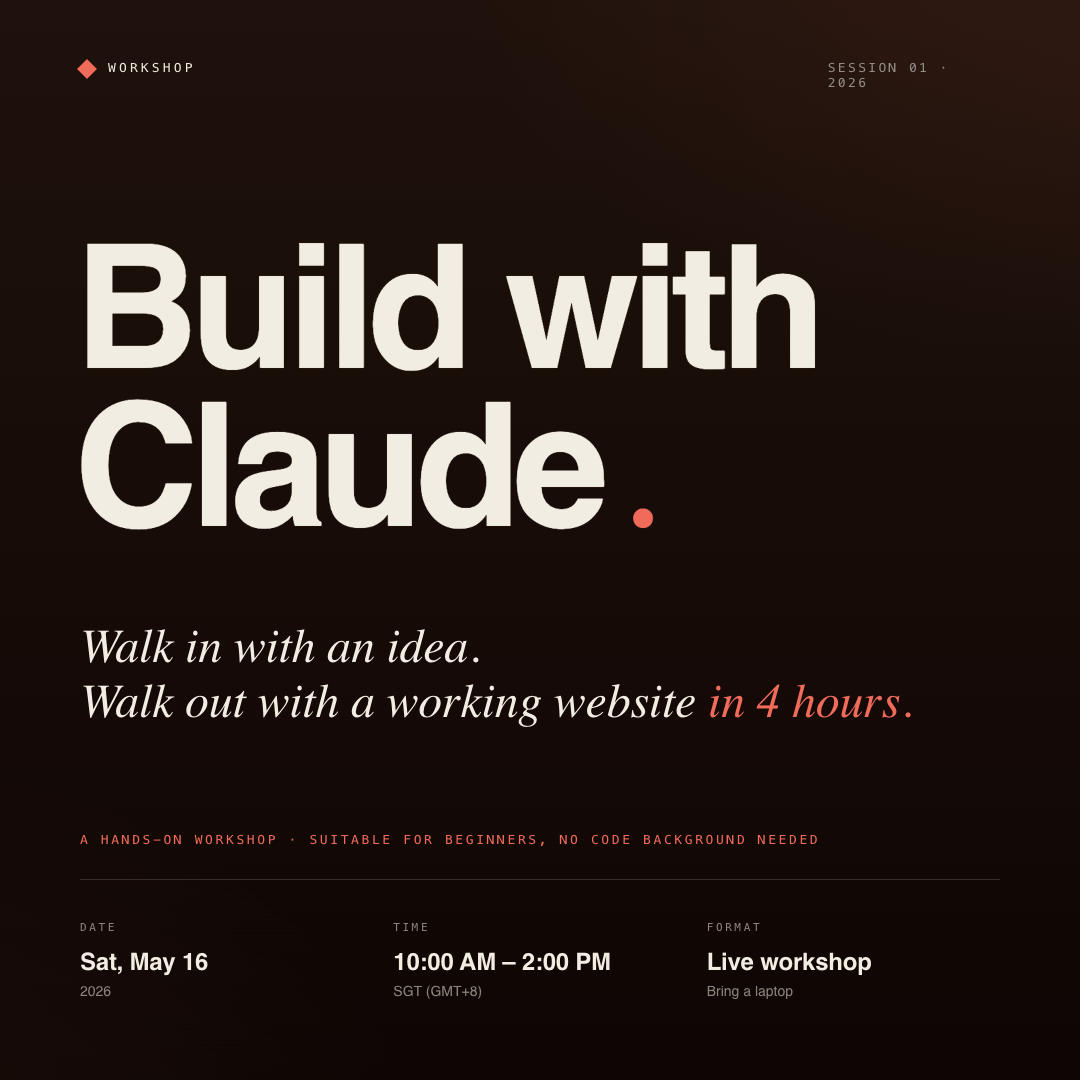 Build with Claude: From Idea to Live Website in 4 hrs