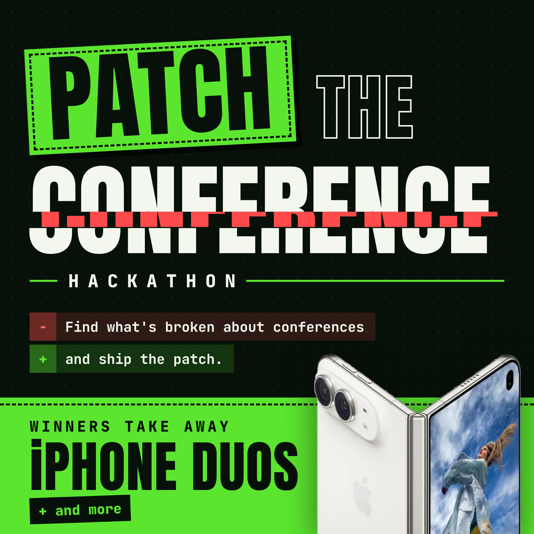 Win iPhone Duos at Patch the Conference Hackathon