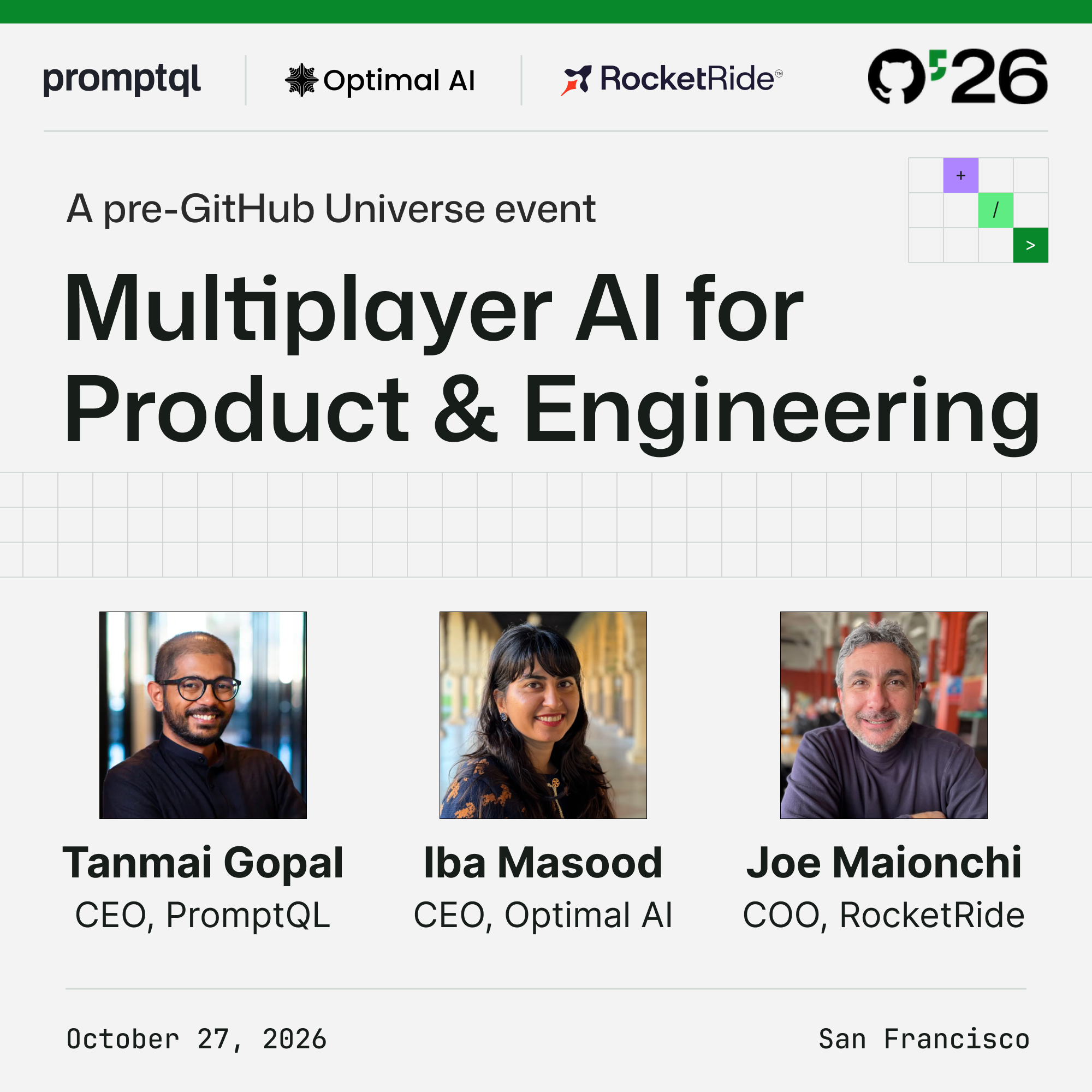 Git Your Ship Together: Multiplayer AI for Product and Engineering (Pre-GitHub Universe)