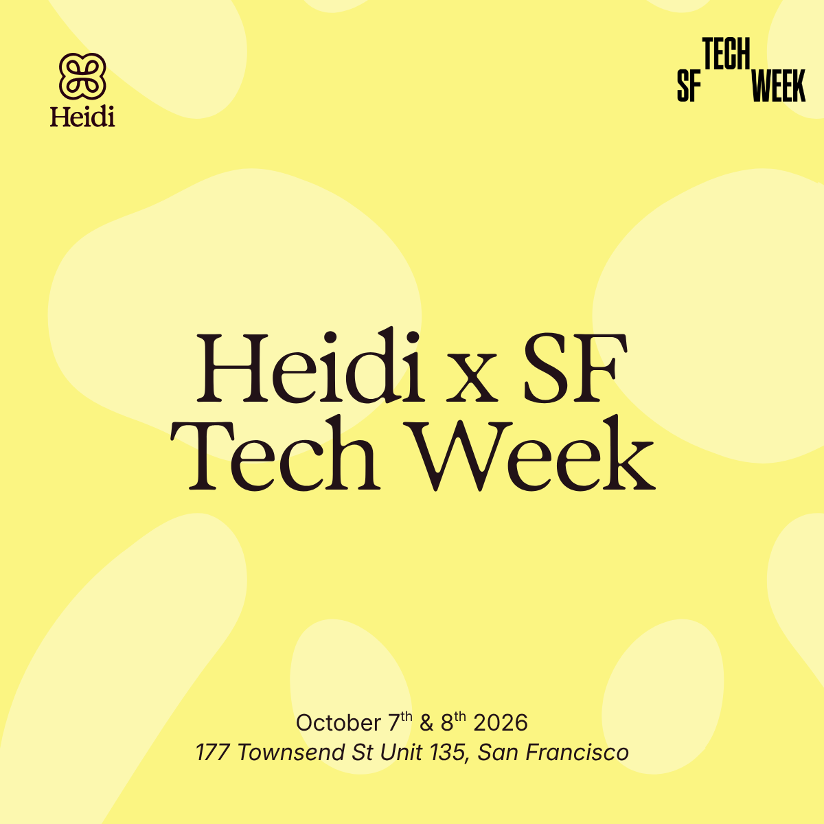 Heidi Pop-Up: Calling All Builders 🚀 - Gelato, Swag & Chats #SFTechWeek