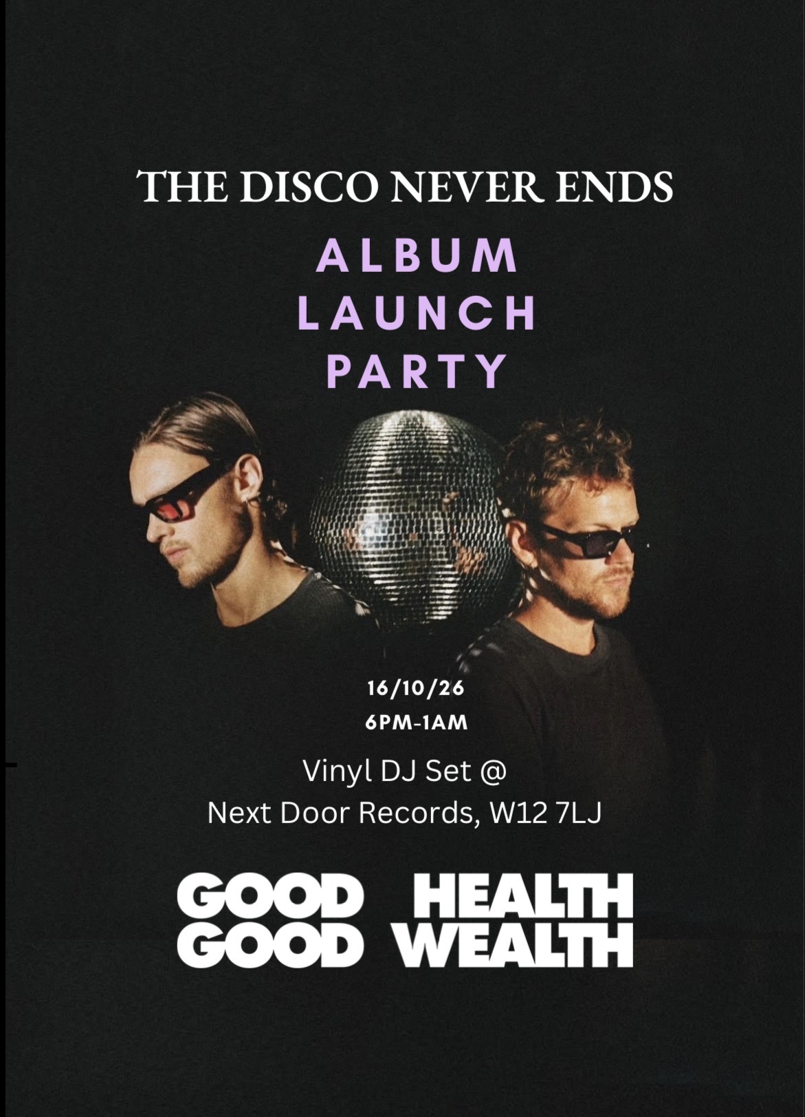 ALBUM LAUNCH PARTY + SIGNING with Vinyl DJ Set