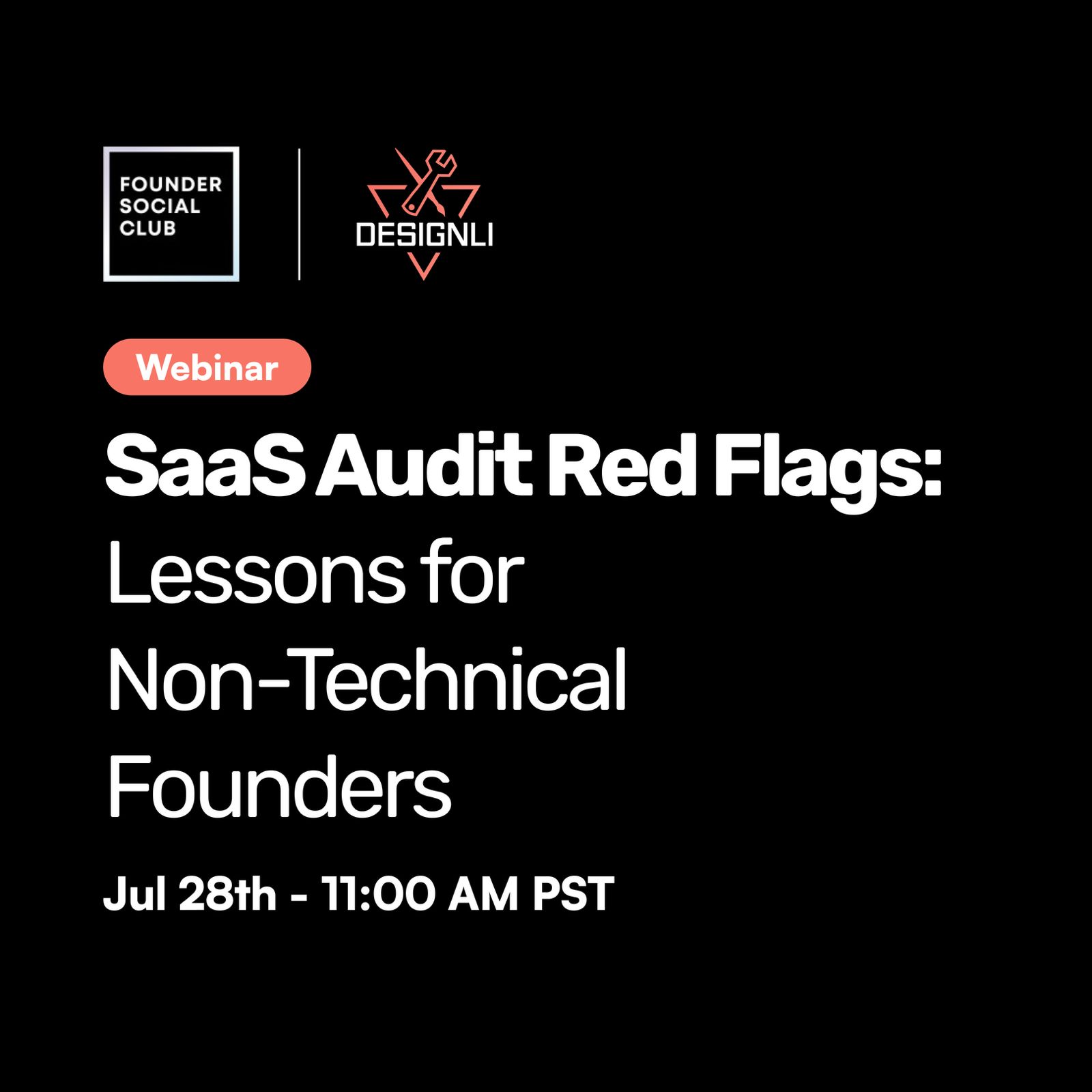 SaaS Audit Red Flags: Lessons for Non-Technical Founders (Zoom)
