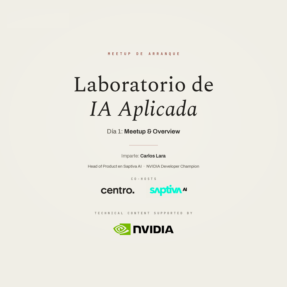 Laboratorio de IA Aplicada - Meetup de arranque