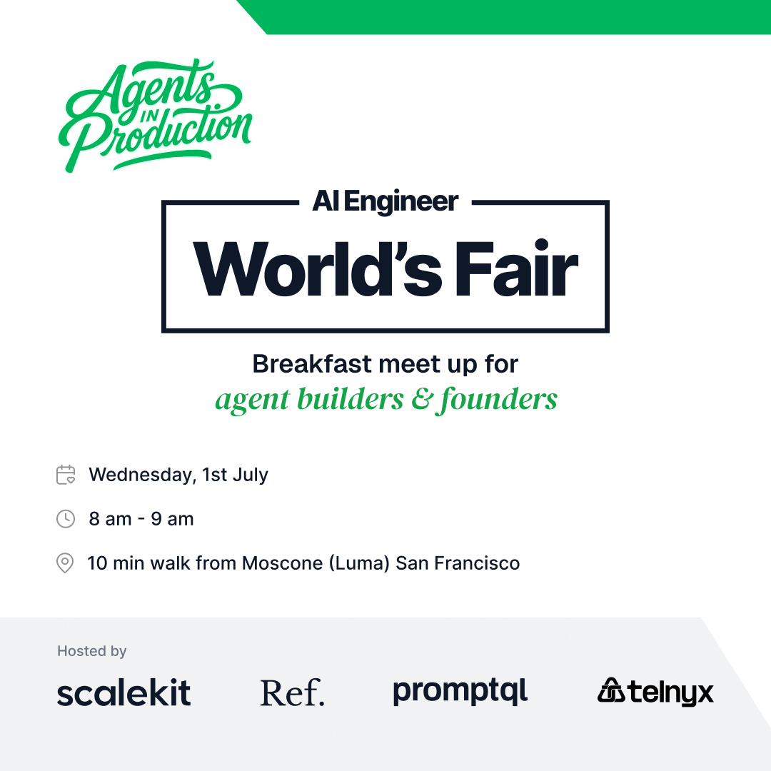 Agents & Bagels: AIEWF'26 breakfast meet up by Scalekit x Ref x Promptql x Telnyx