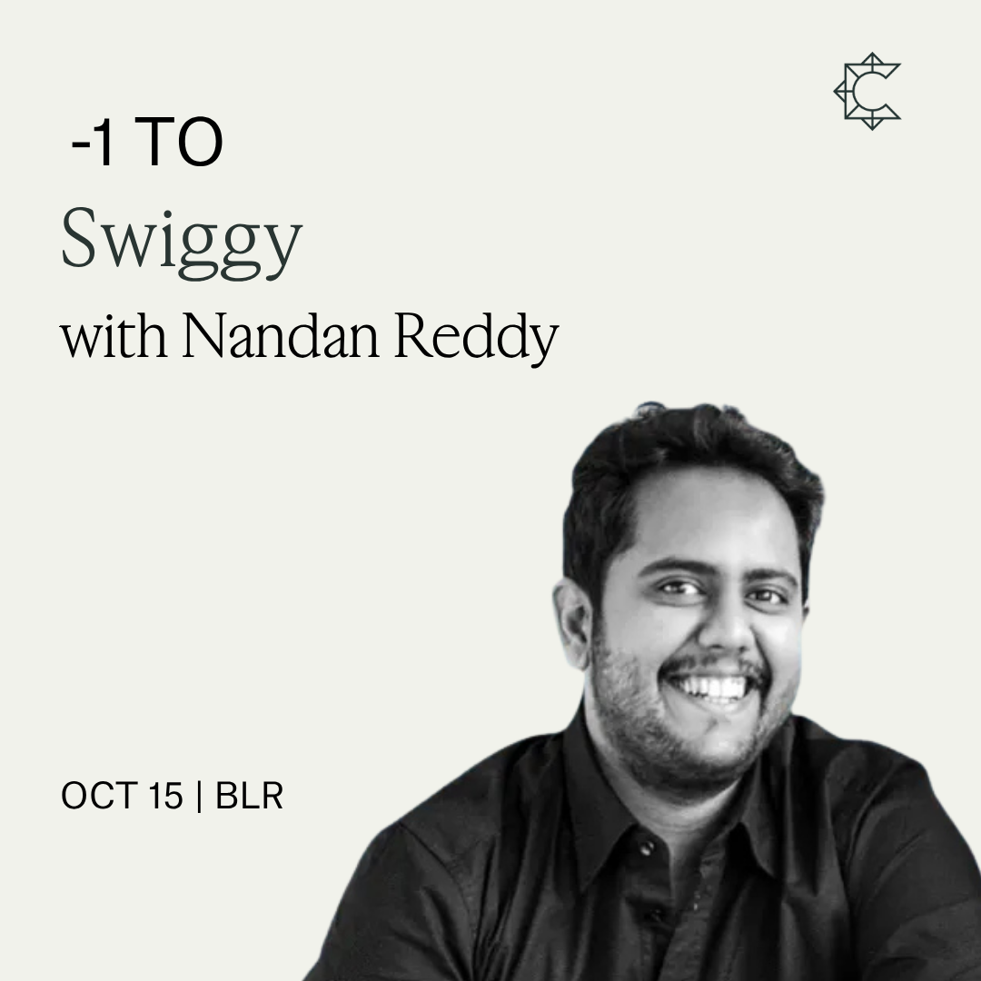 -1 to Swiggy with Nandan Reddy | South Park Commons (BLR)
