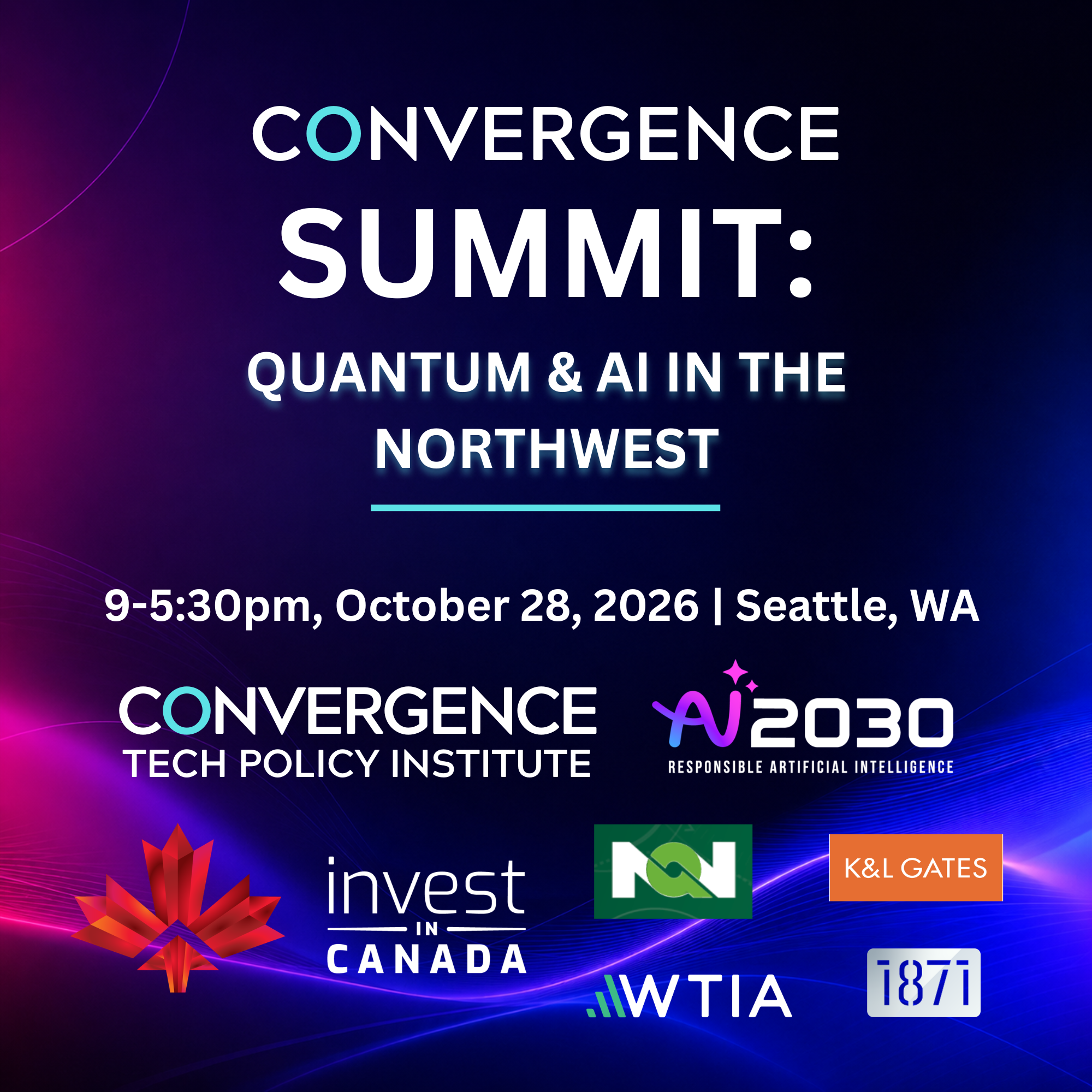 Convergence Summit: Quantum & AI in the Northwest