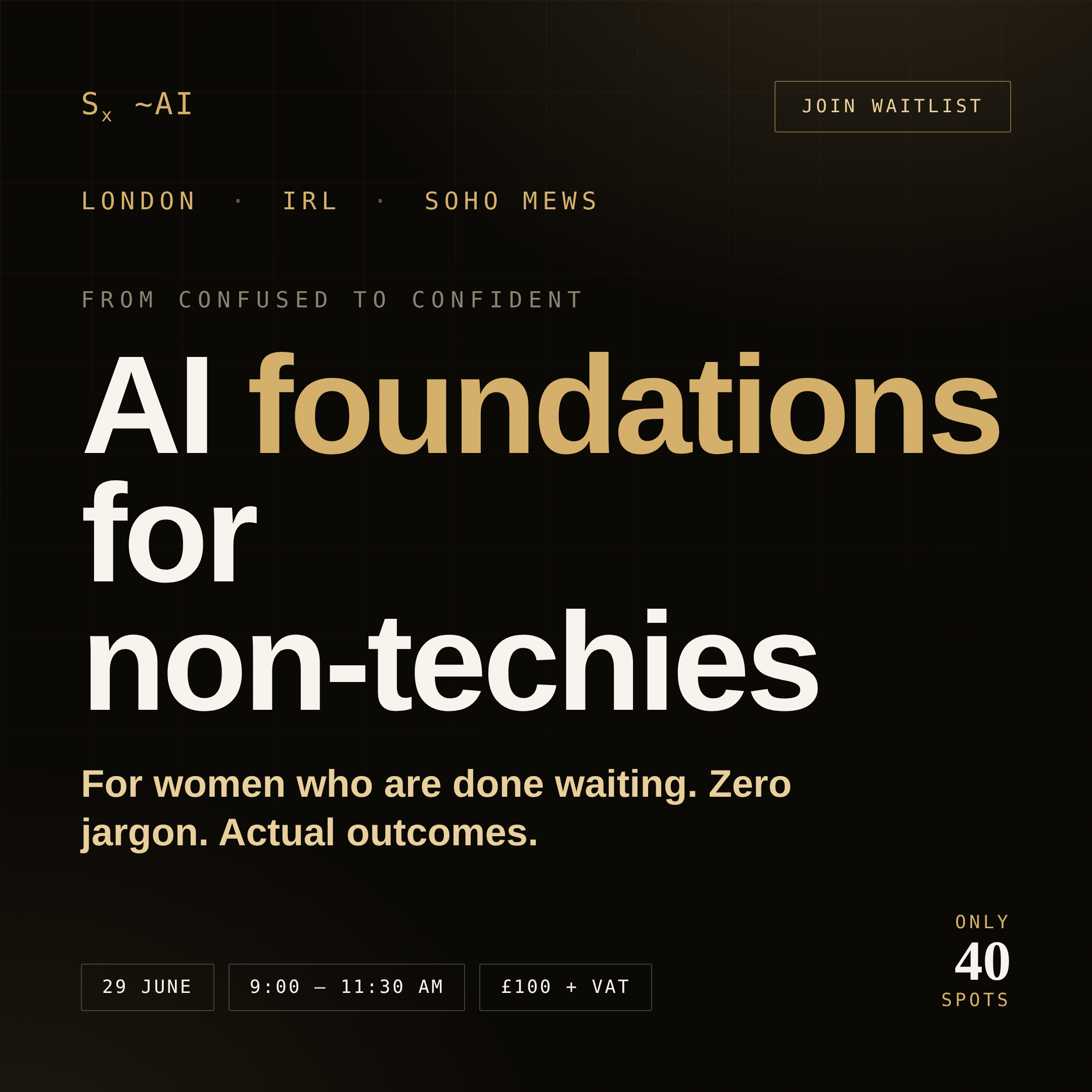 Cover art for #AI Foundations for Non-Techies — London, United Kingdom