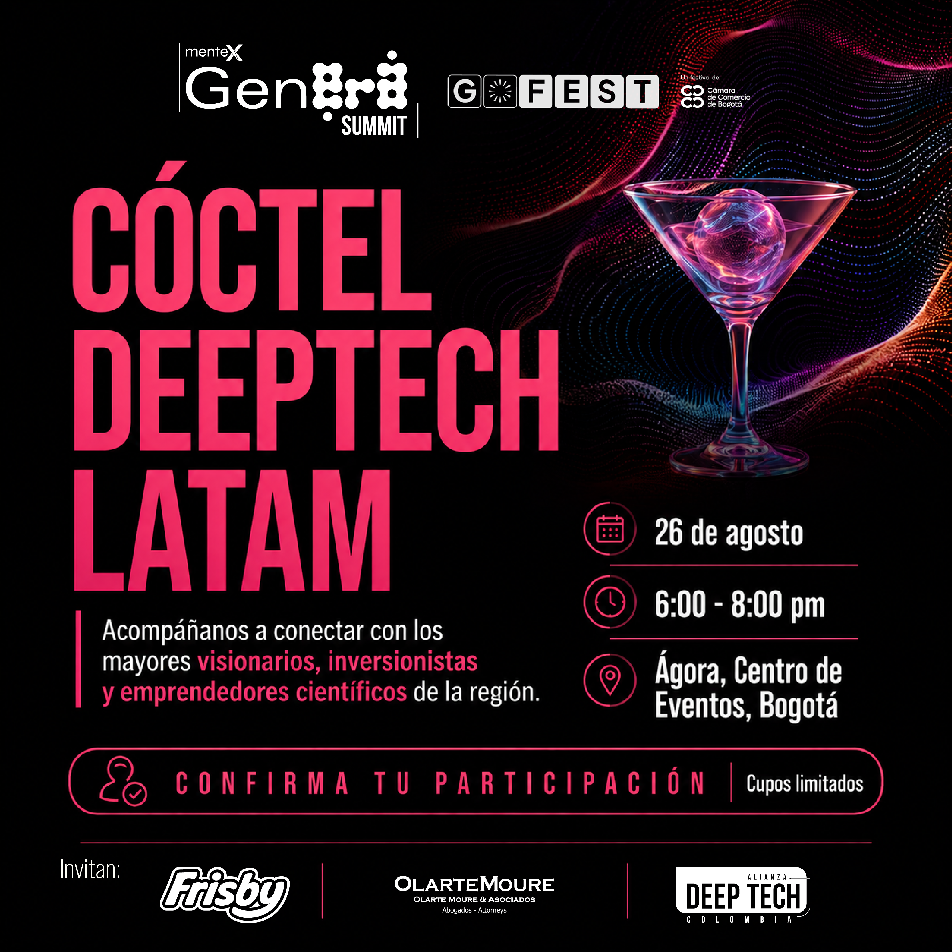 Cóctel DeepTech Latam - Closing MenteX Genera Summit