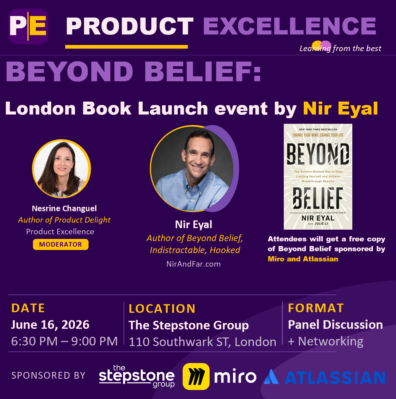 Beyond Belief London Book Launch event by Nir Eyal + Get a free copy