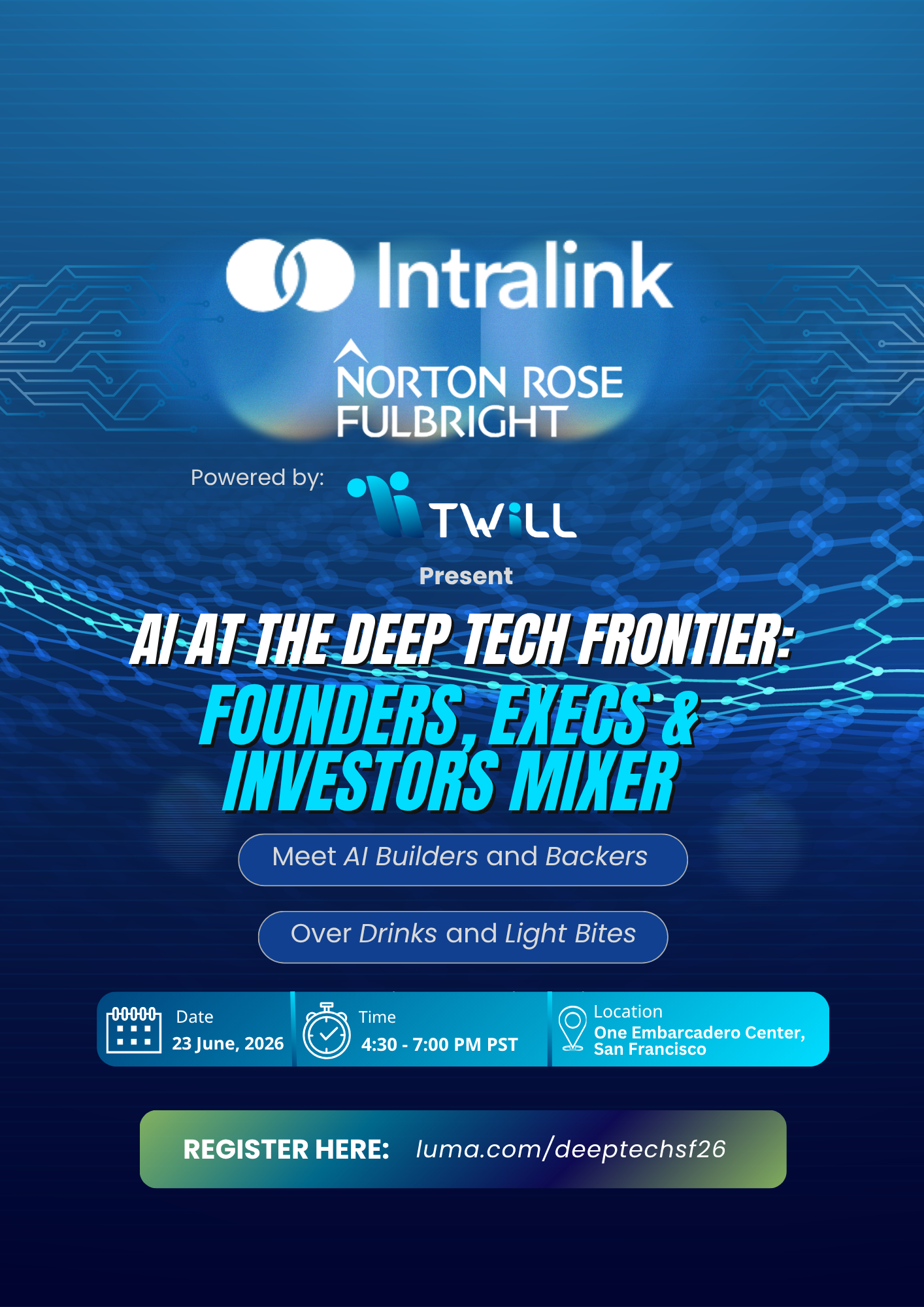 AI at the Deep Tech Frontier: Founders, Execs & Investors Mixer